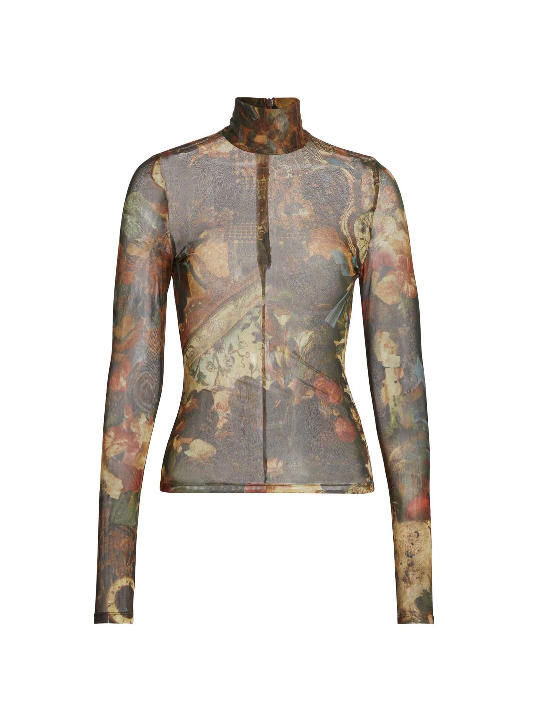 Ronny Kobo Lorden Mesh Baroque Top