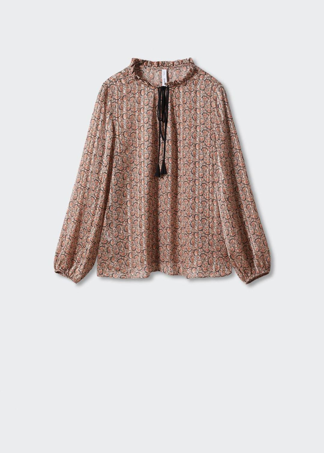 Bow printed blouse