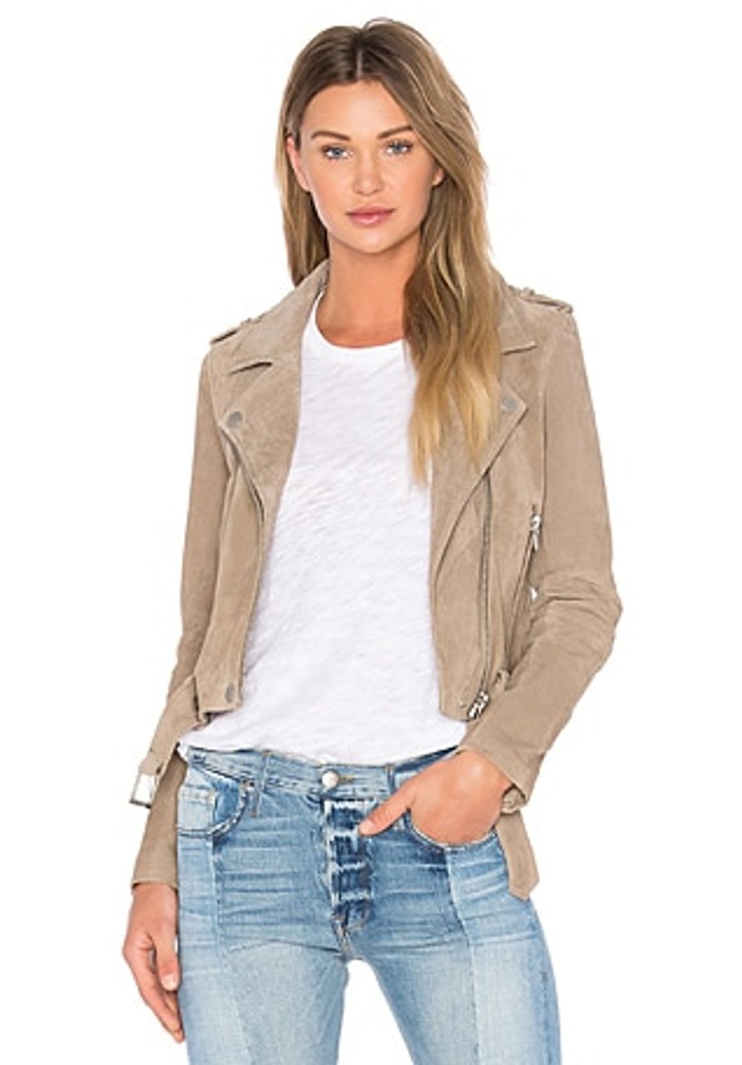 Suede Moto Jacket
