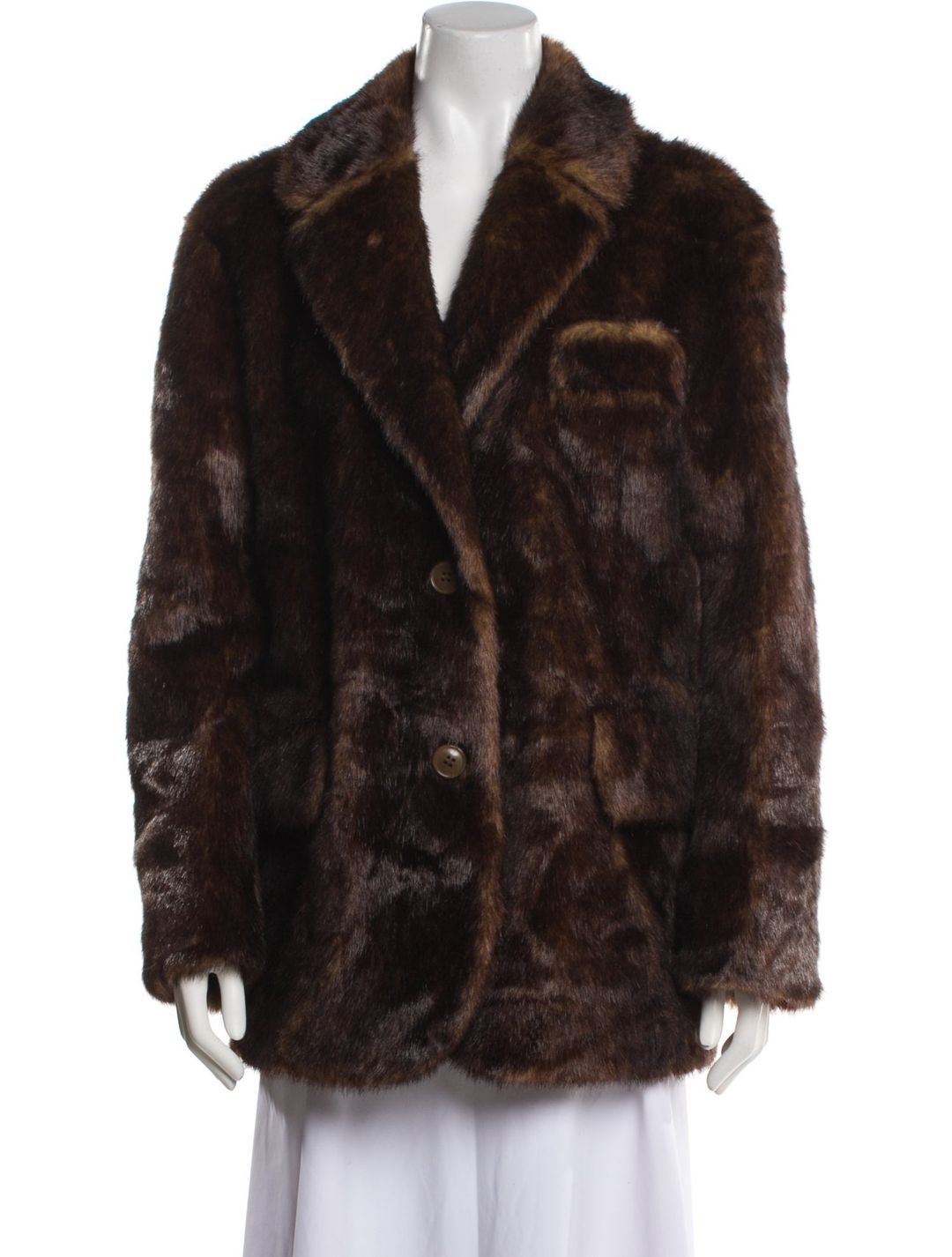 STAND STUDIO Faux Fur Faux Fur Jacket