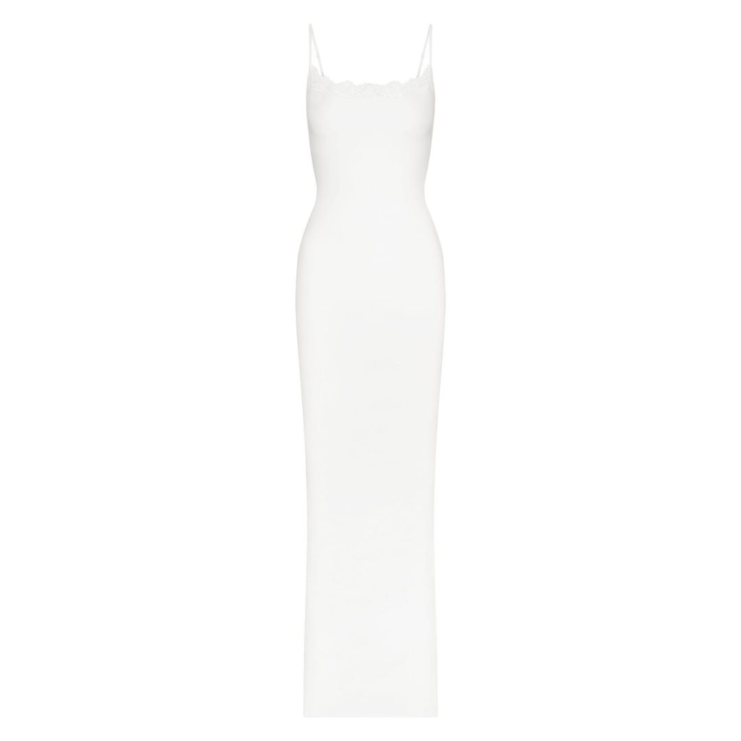 FITS EVERYBODY LACE LONG SLIP DRESS