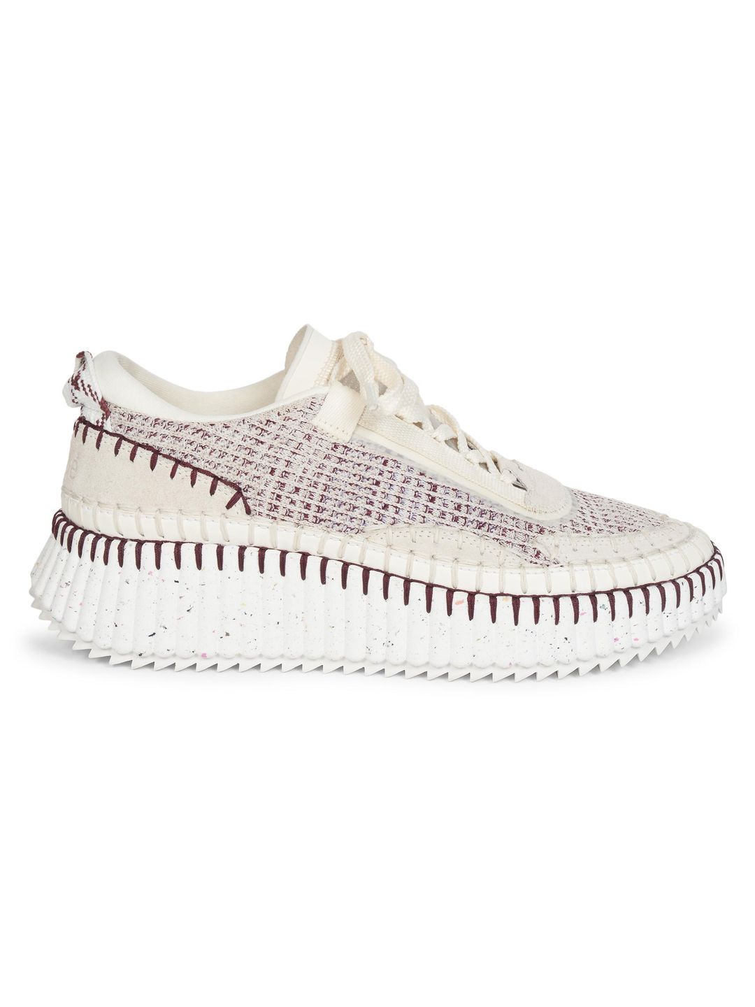 Chloé Nama Mixed Media Platform Sneakers