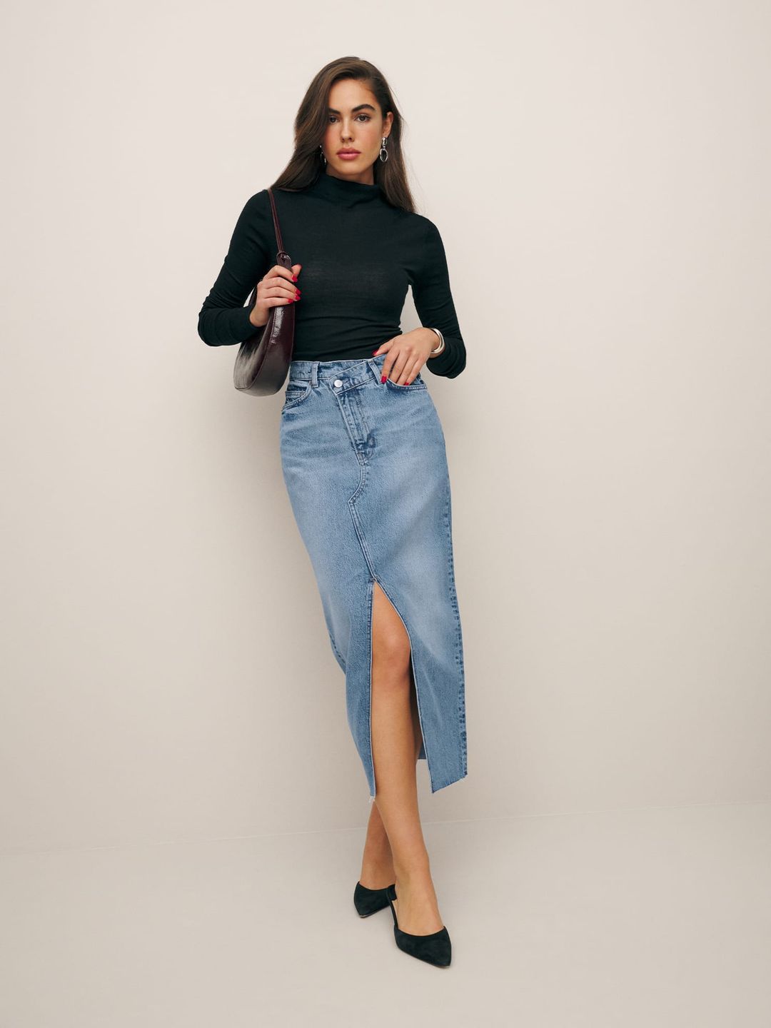 Nila Long Denim Skirt #2