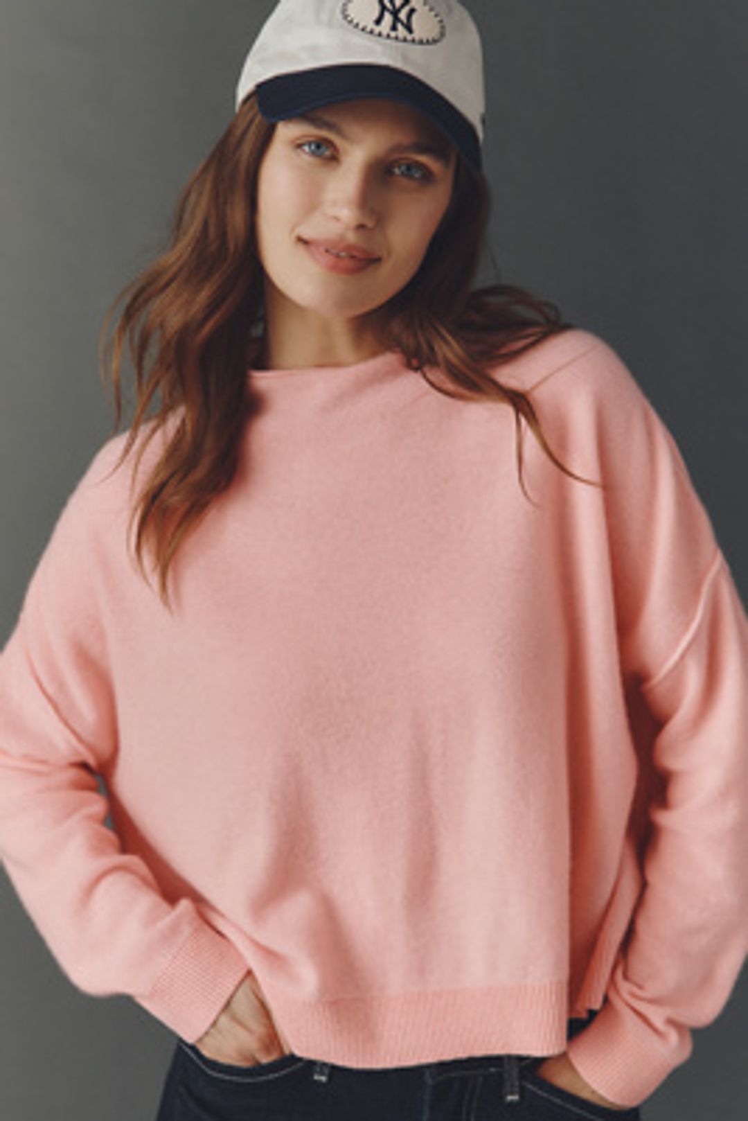 The Alani Cashmere Mock-Neck Sweater by Pilcro