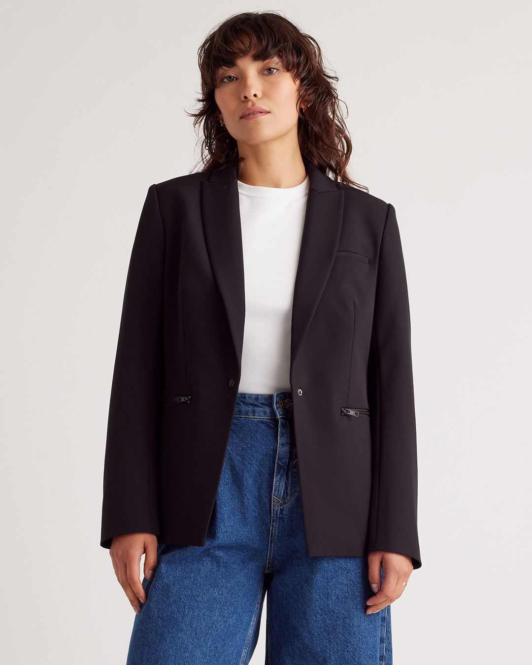 Scuba Single Breasted Convertible Blazer #2