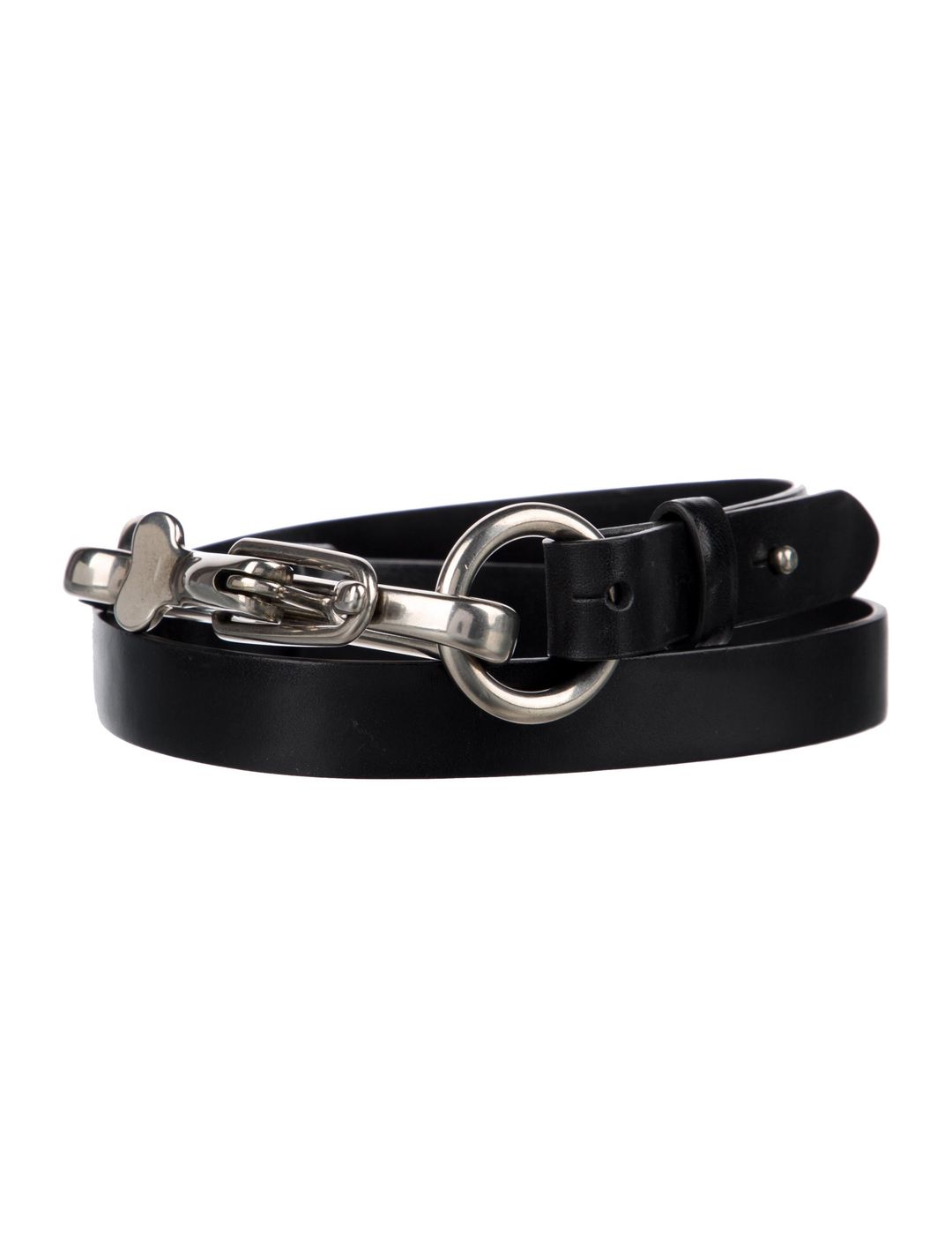 Etro Skinny Leather Belt