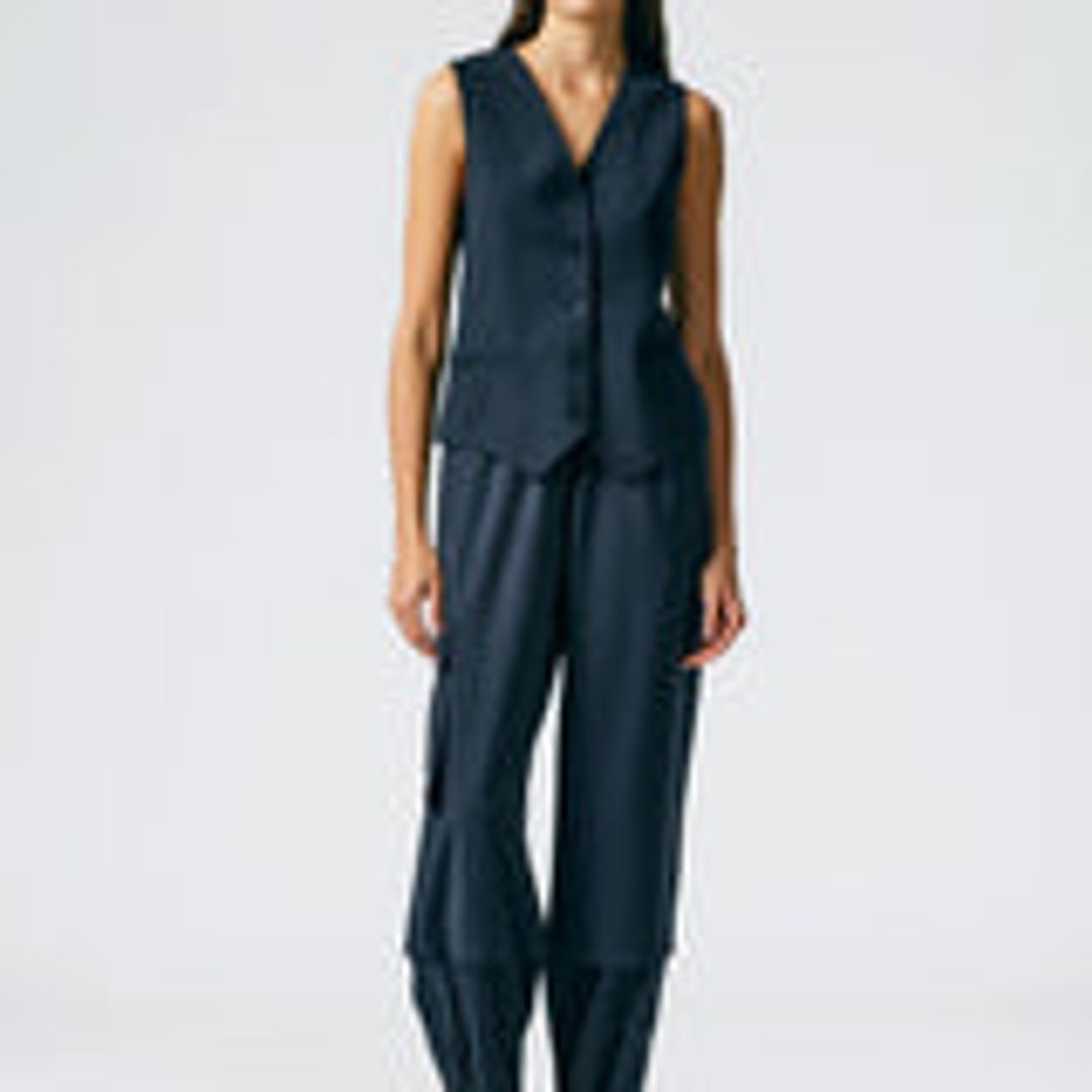 Tropical Wool Pull On Wilt Jogger - Long