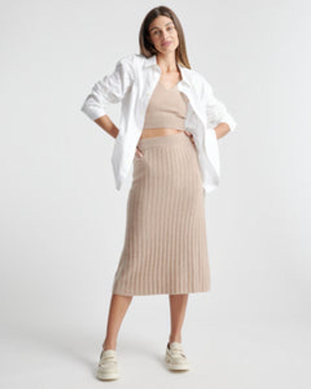 Mongolian Cashmere Midi Skirt #4