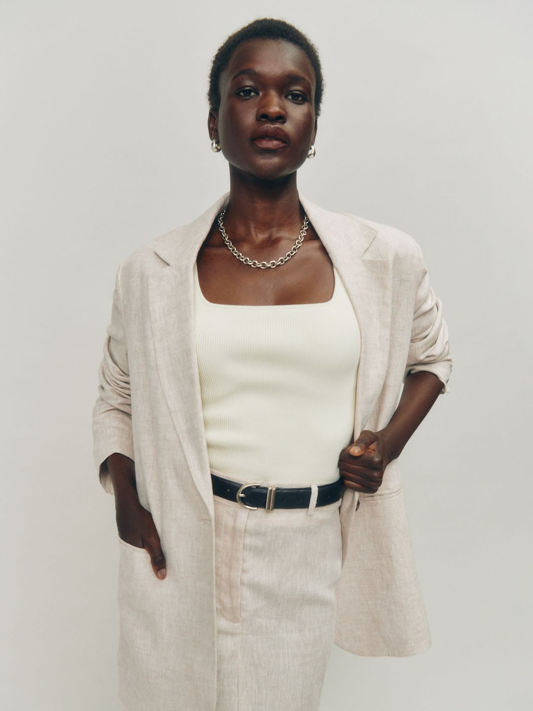 The Classic Relaxed Linen Blazer #2
