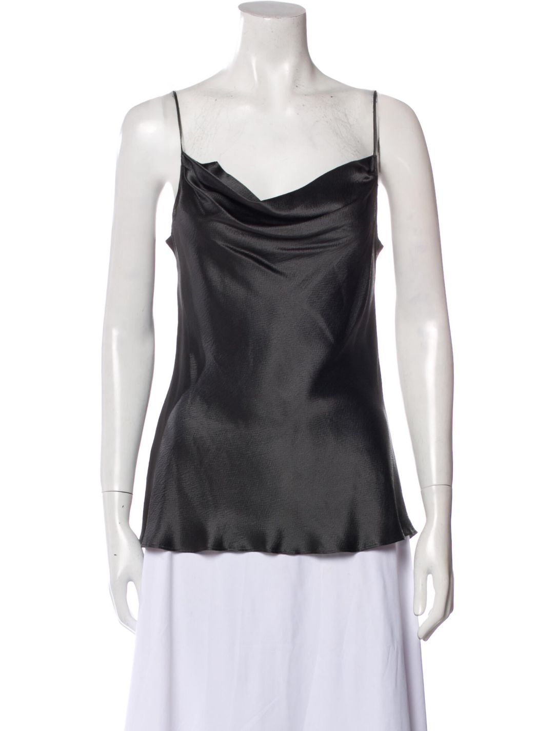 Nili Lotan Silk Cowl Neck Top