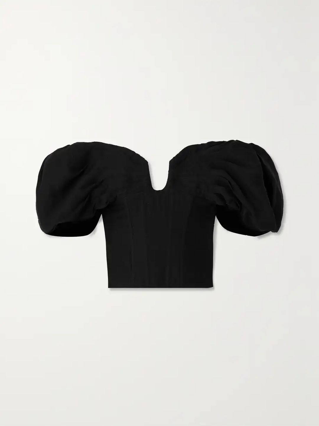 CULT GAIA Samantha off-the-shoulder gathered gauze bustier top