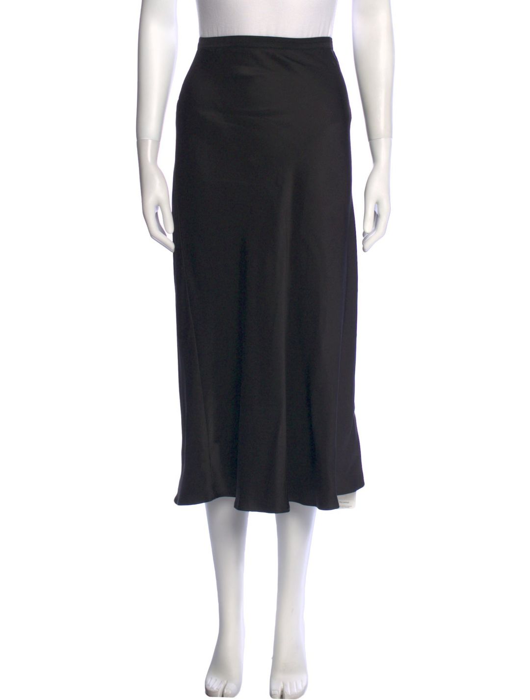 Silk Midi Length Skirt