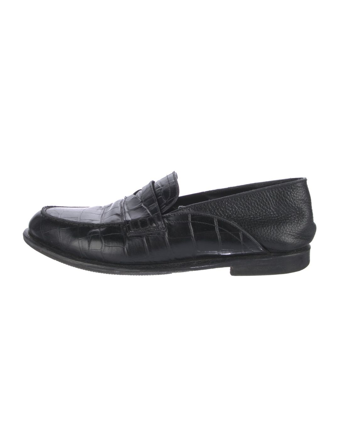 Embossed Leather Loafers