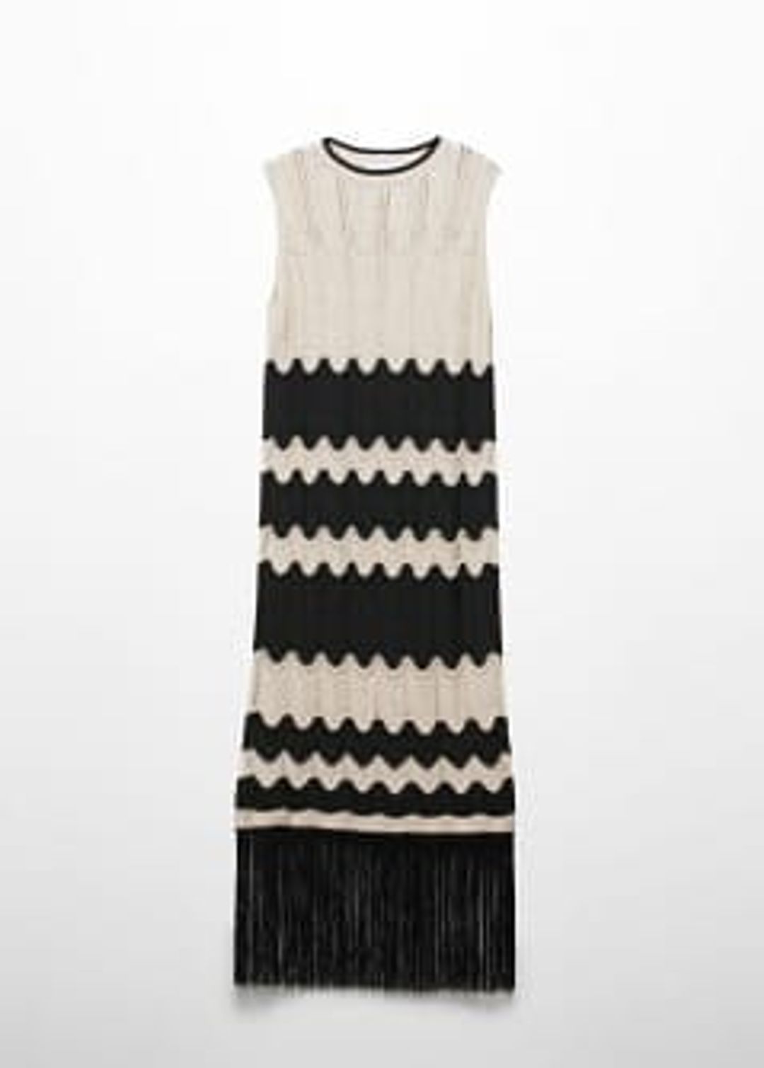 Fringed hem dress