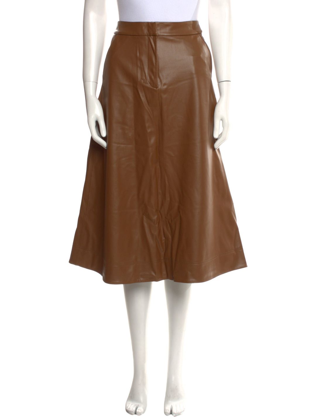 Veronica Beard Pleated Accents Midi Length Skirt