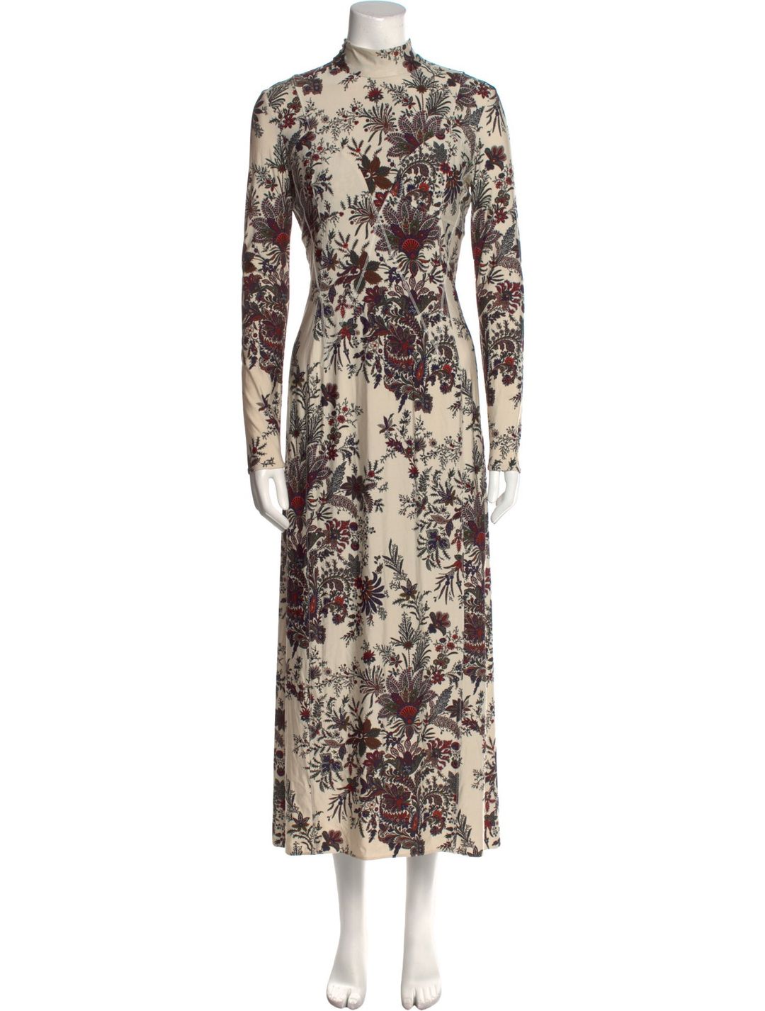 Paco Rabanne Floral Print Long Dress