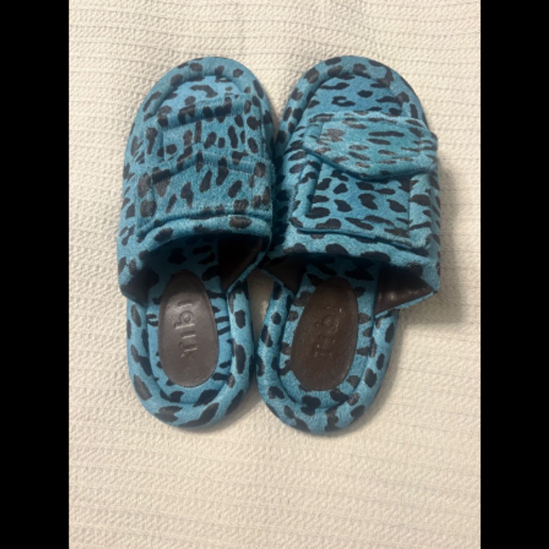 Tibi HIGH END Leopard slippers