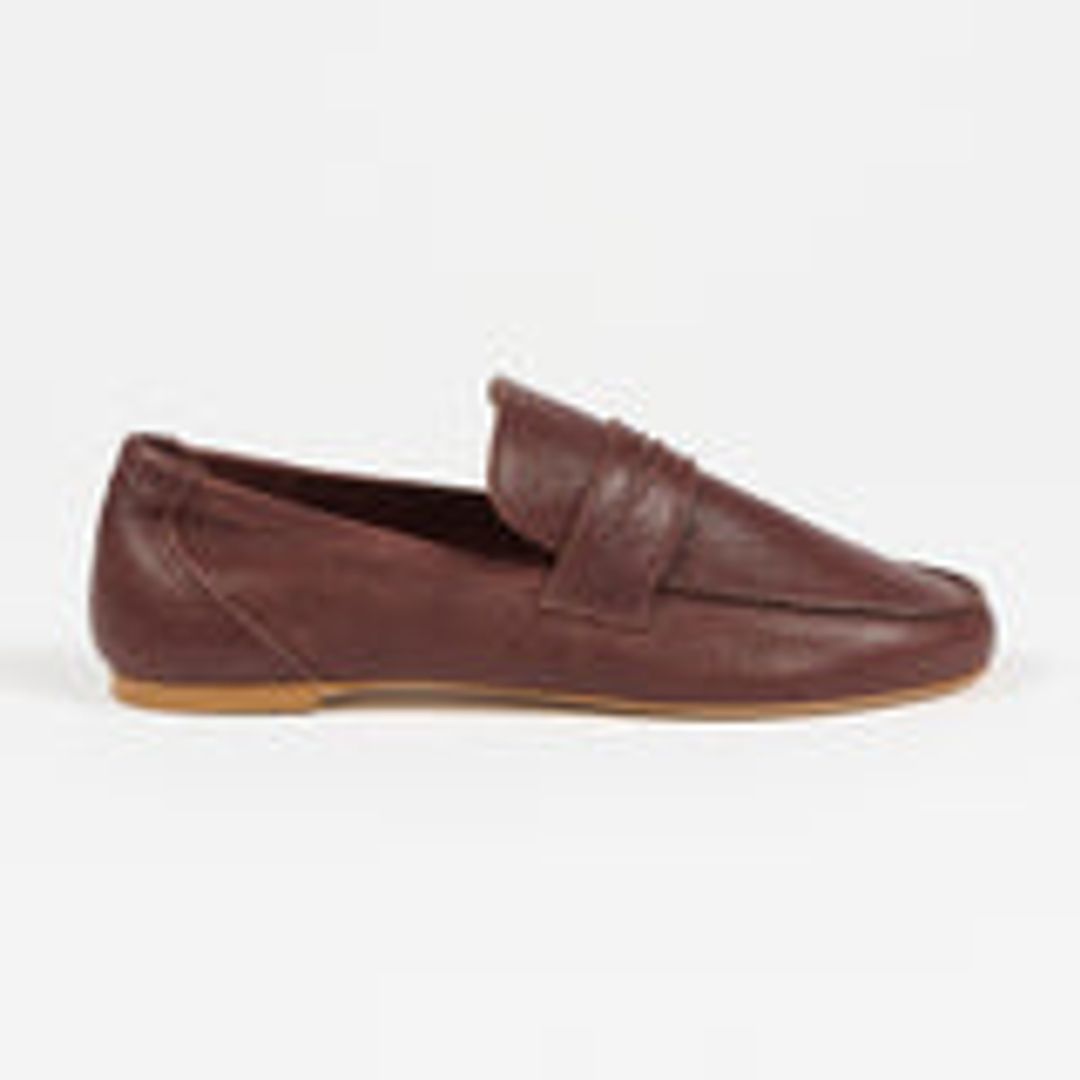 The Penny Loafer in Walnut Suede