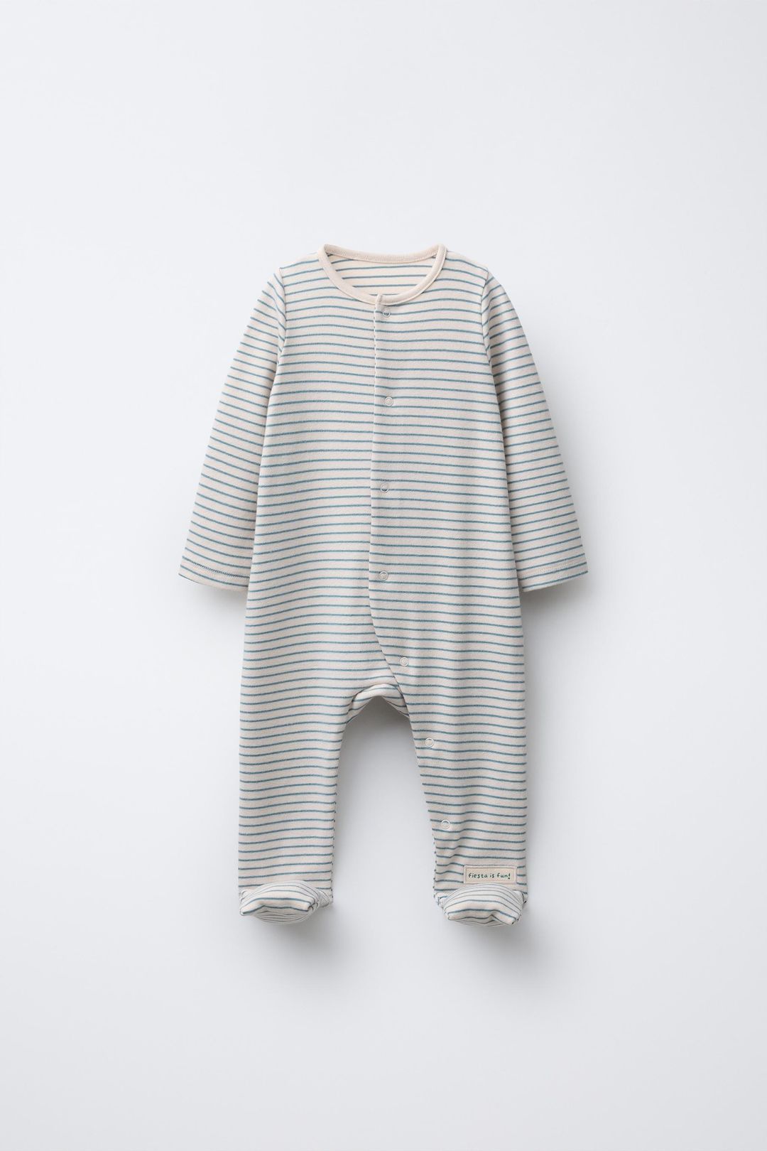 PIJAMA ENTERO RAYAS PIE CONVERTIBLE