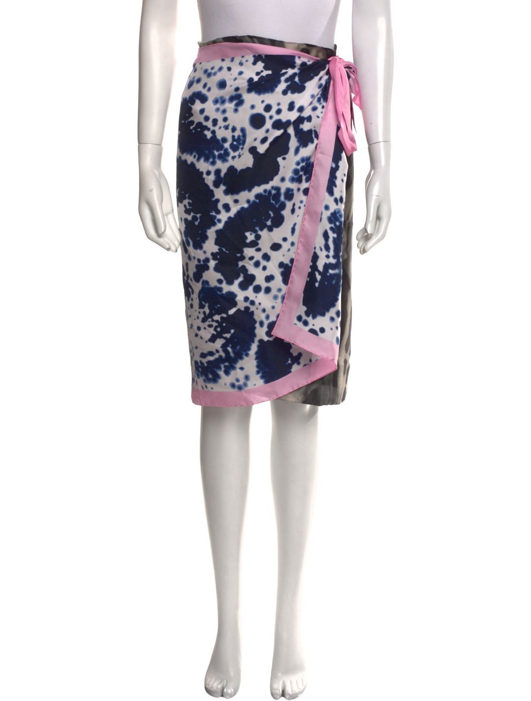 Dries Van Noten Silk Knee-Length Skirt