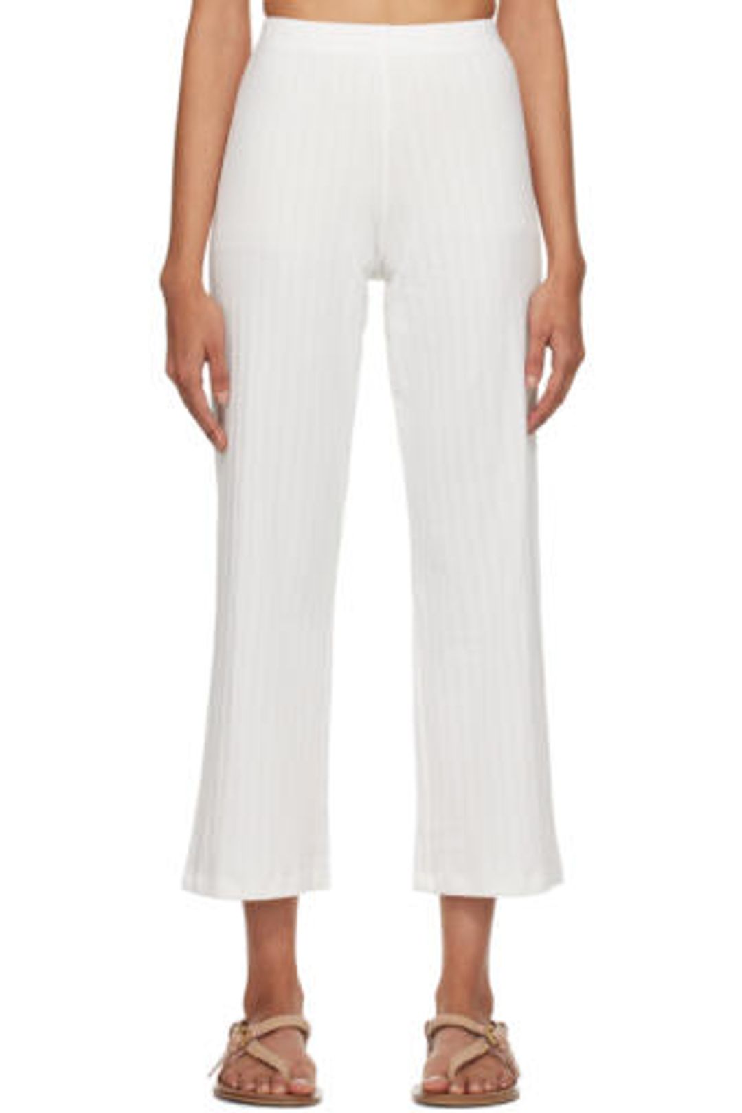 White Burnout Lounge Pants
