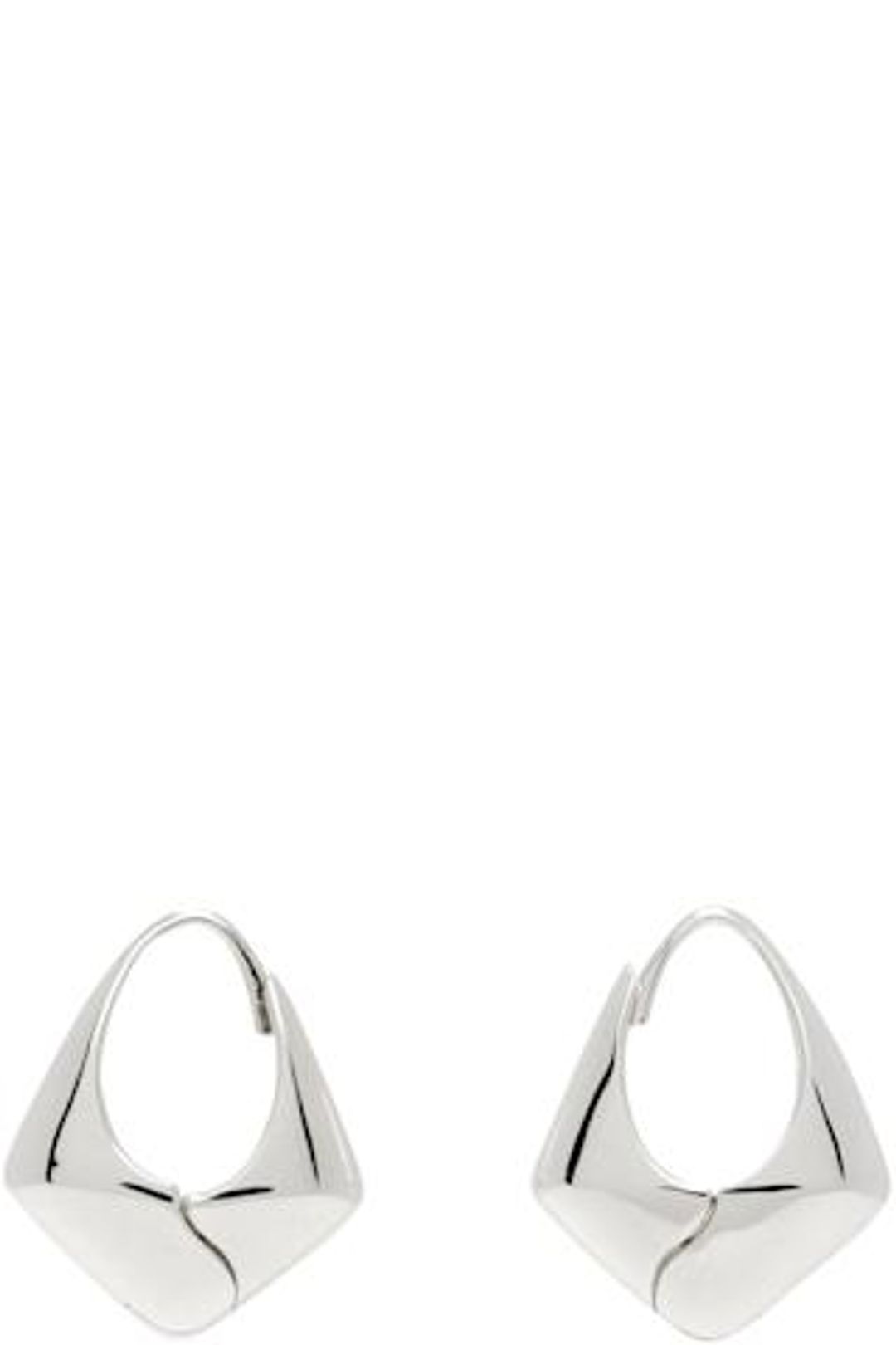 Large Pyramid Hoop Earrings