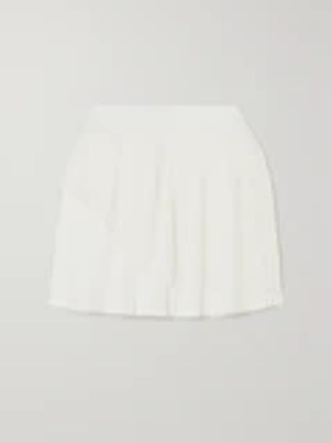 Pleated recycled-mesh and Luxtreme tennis skirt