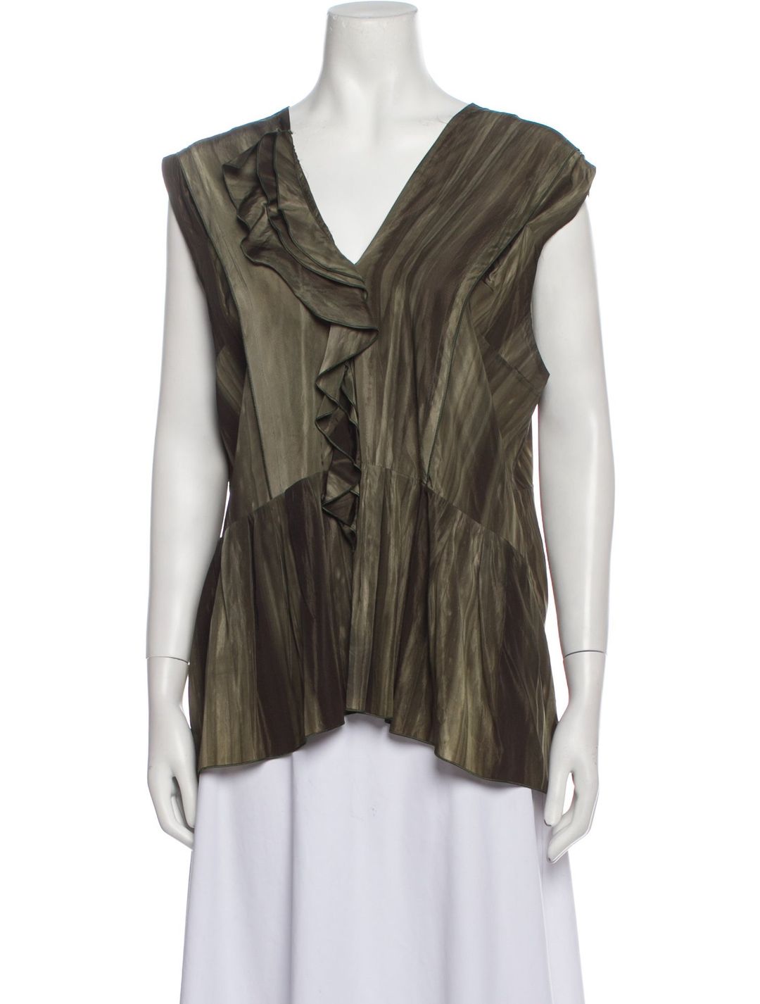 V-Neck Sleeveless Blouse
