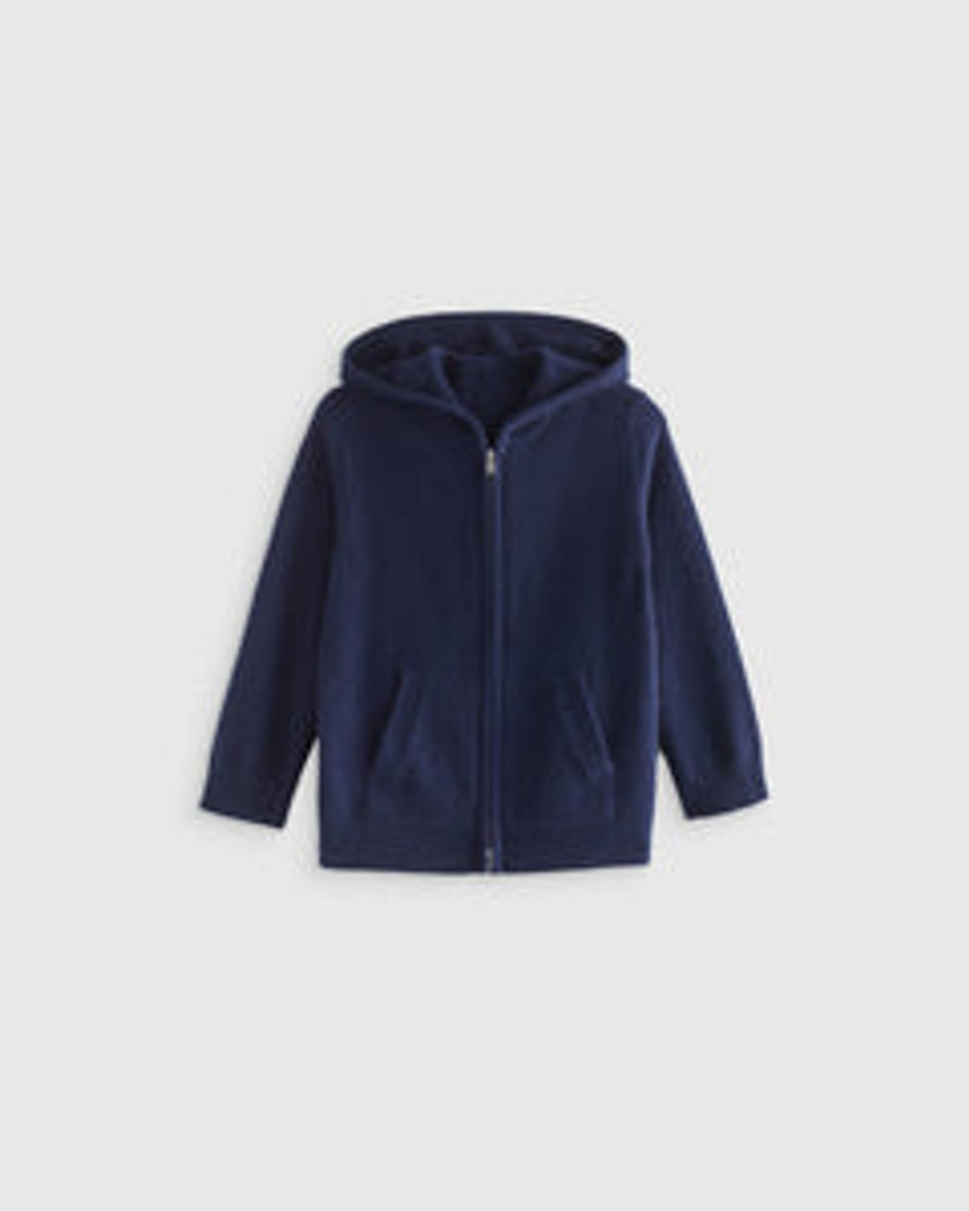 Washable Cashmere Full Zip Hoodie