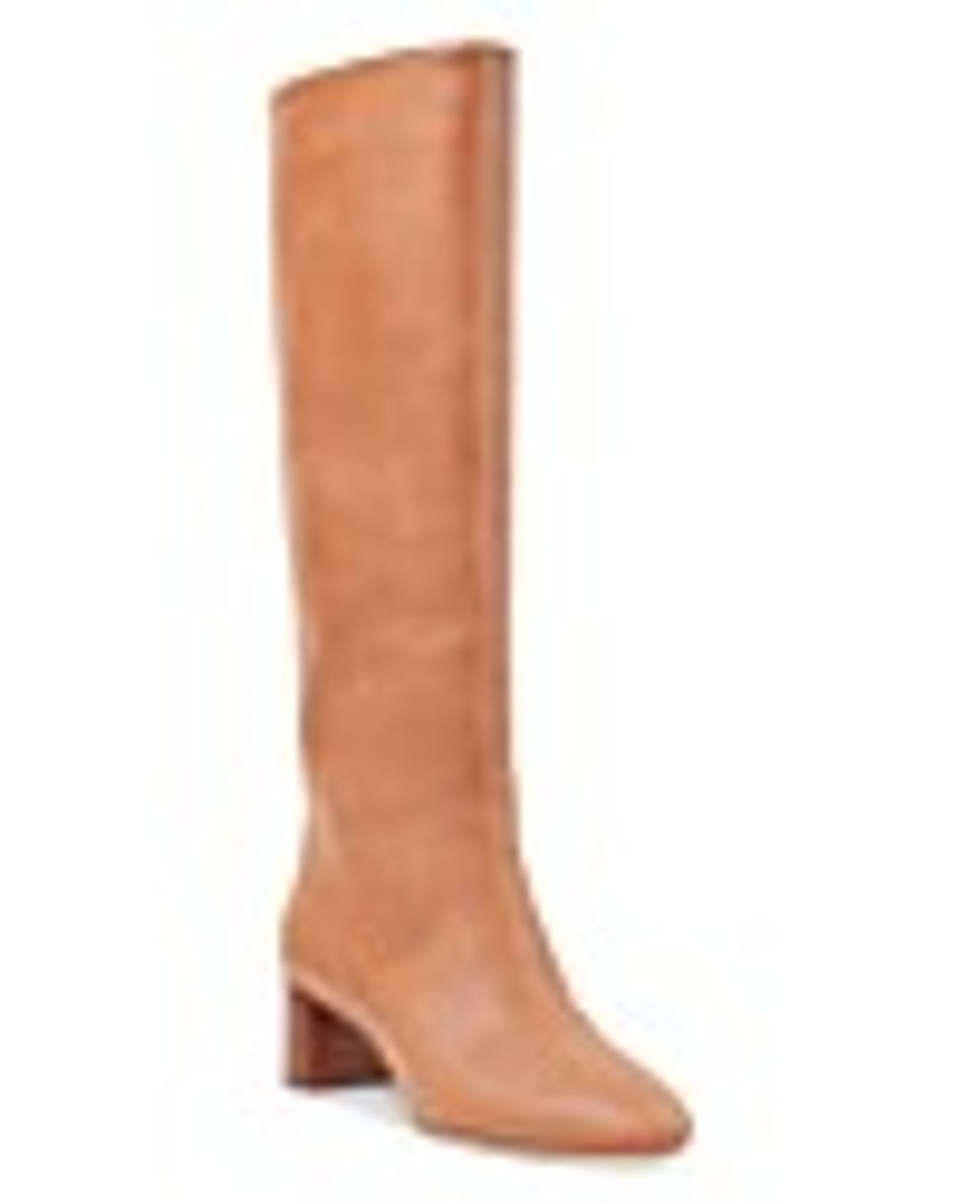 Women's Gia Pointed Toe Knee-High Leather Mid-Heel Boots