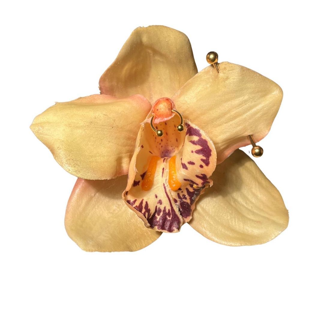 orchid hair clip