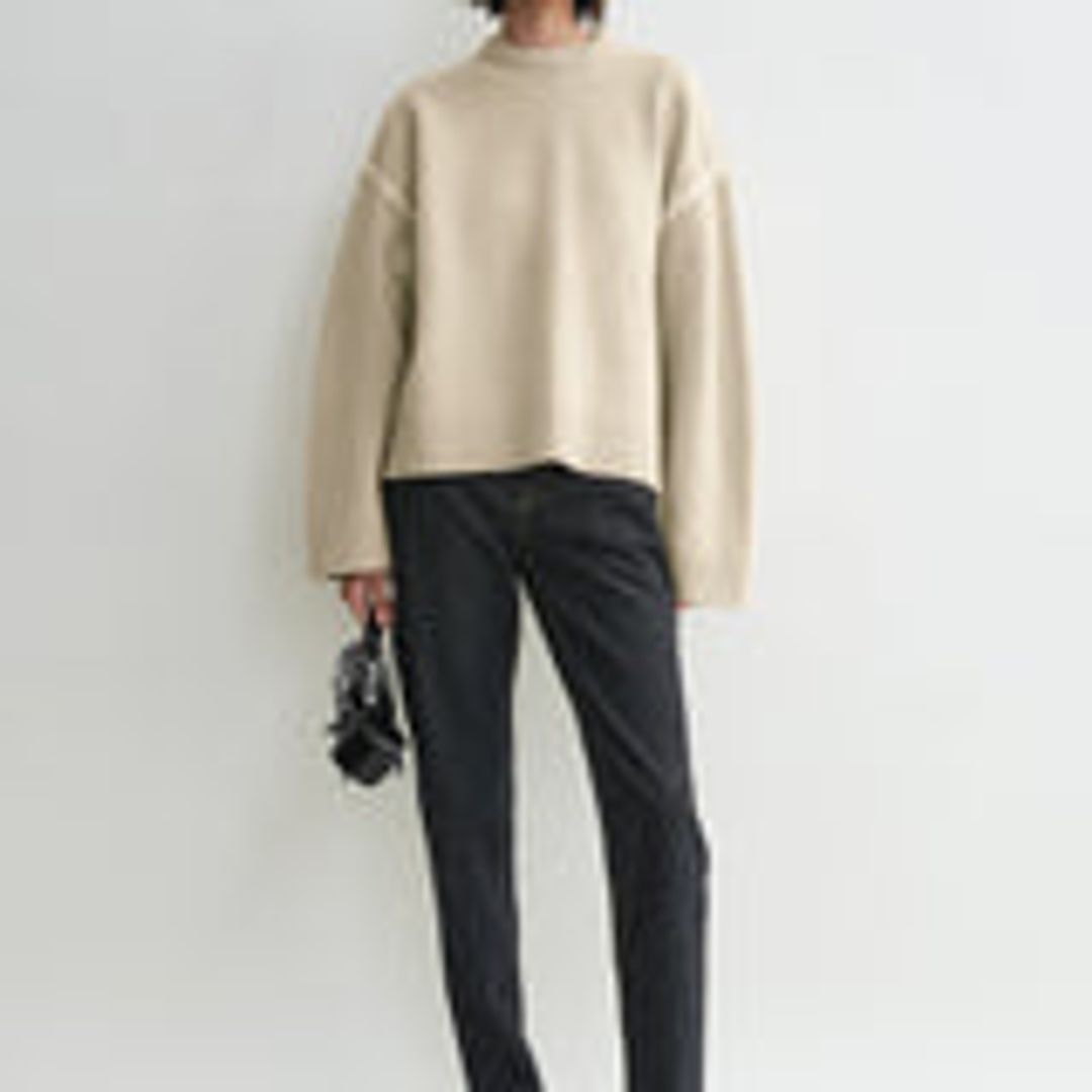 Embroidered wool cashmere knit harvest #6