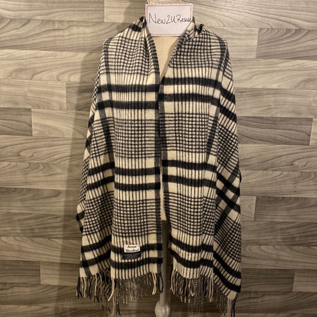 Acne Studios Canada Checked Virgin Wool Scarf