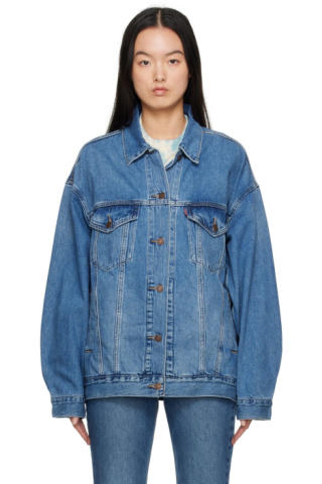 Blue XL Trucker Denim Jacket