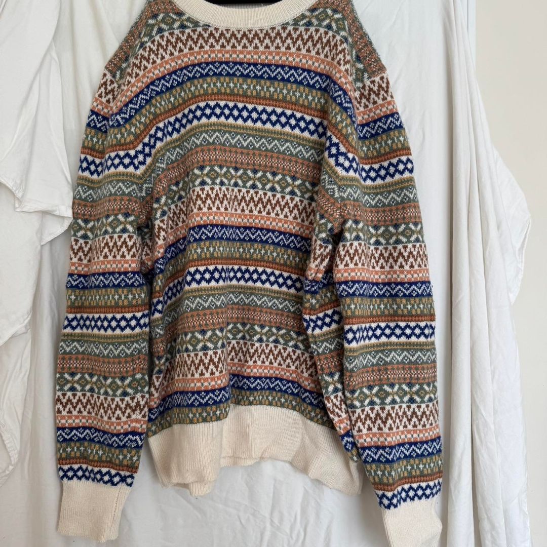 funky patterned sweater