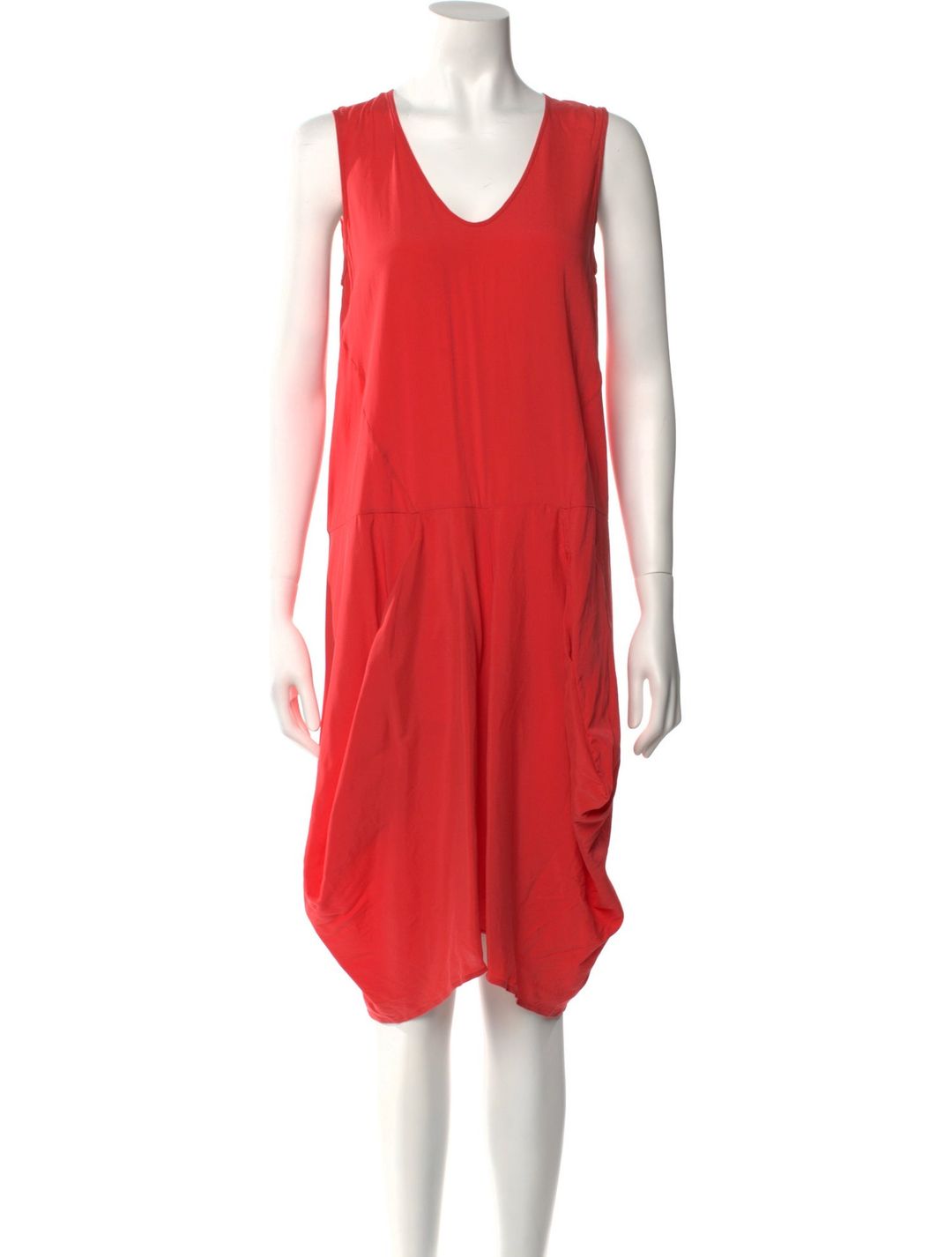 Zero + Maria Cornejo Silk Knee-Length Dress