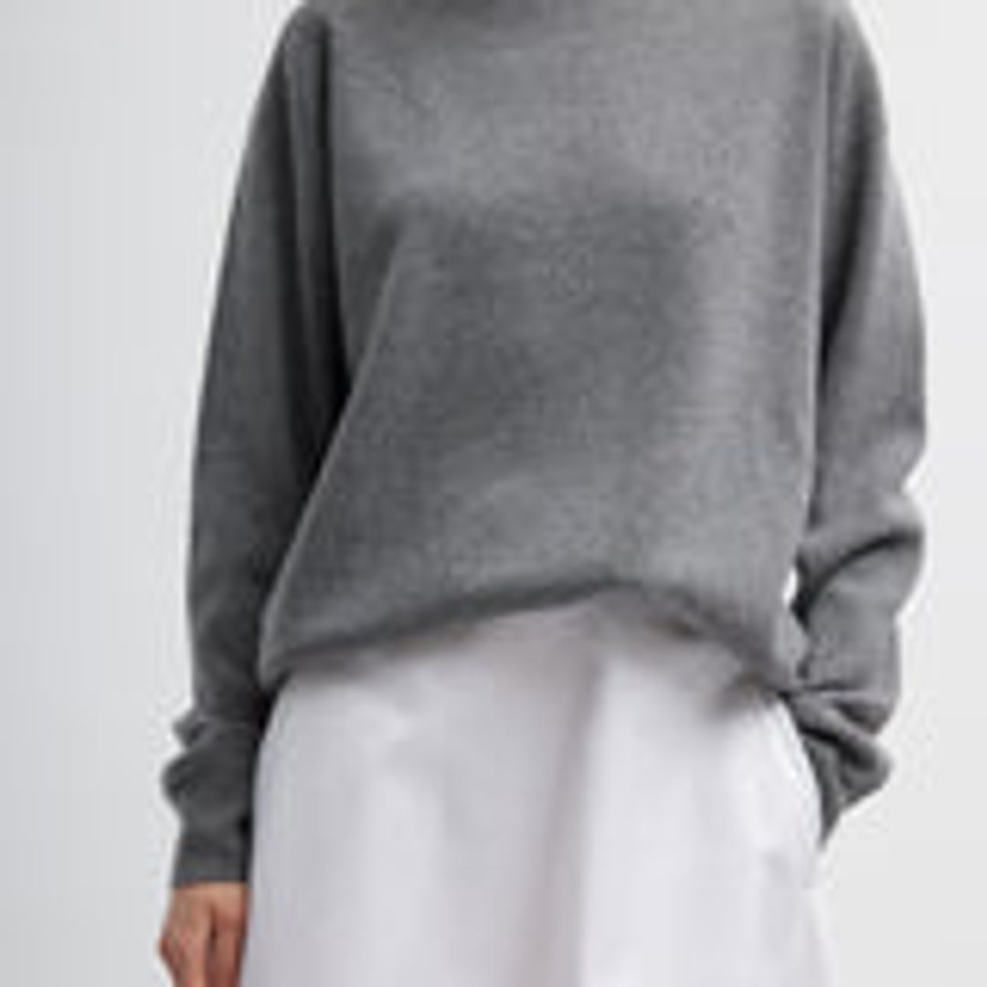 Anna Merino Wool Hole-At-Back Pullover #5