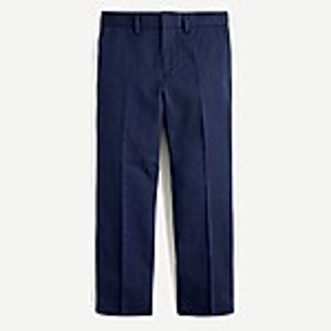 Boys' unstructured Ludlow suit pant in cotton-linen