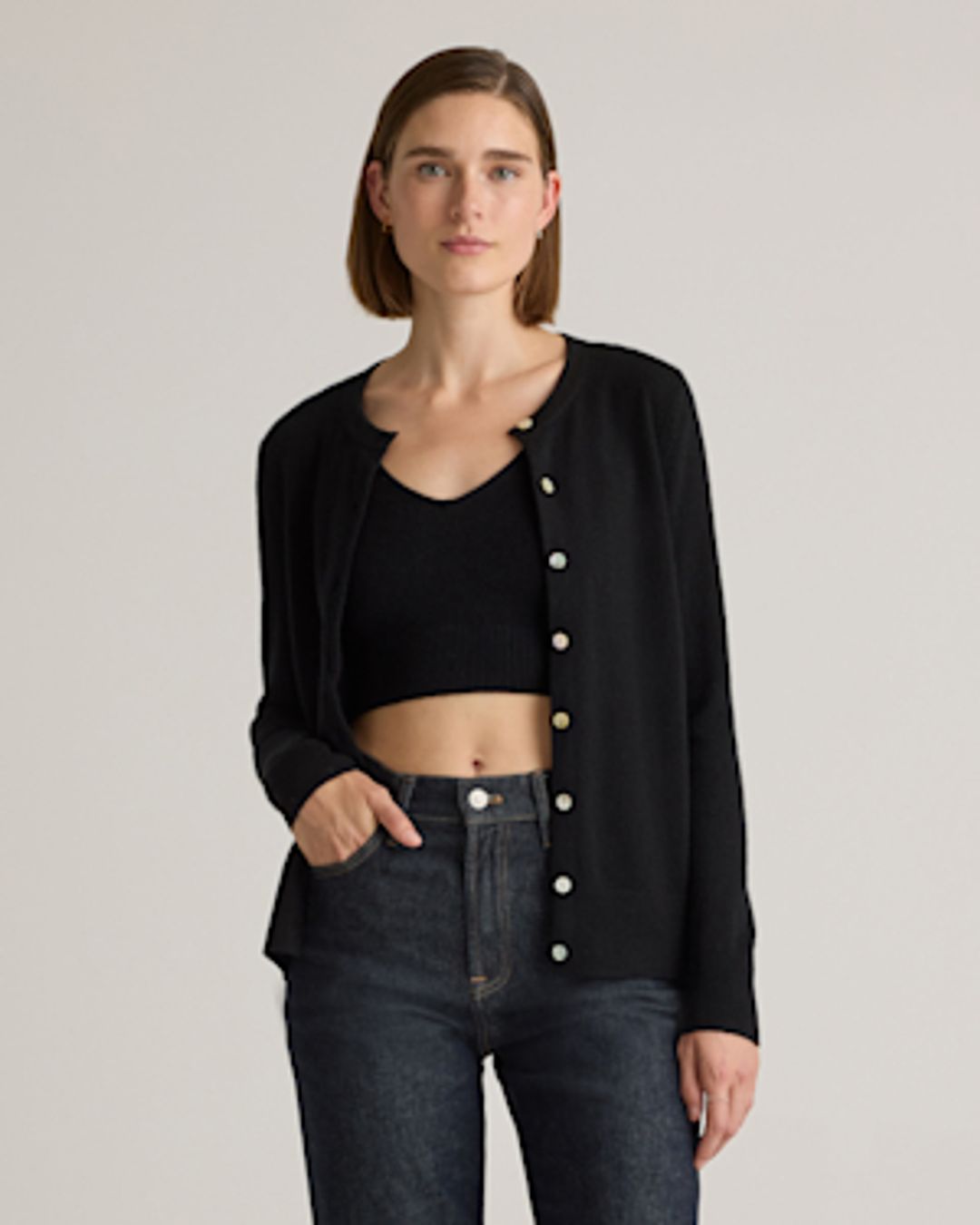 Mongolian Cashmere Cardigan Sweater #2