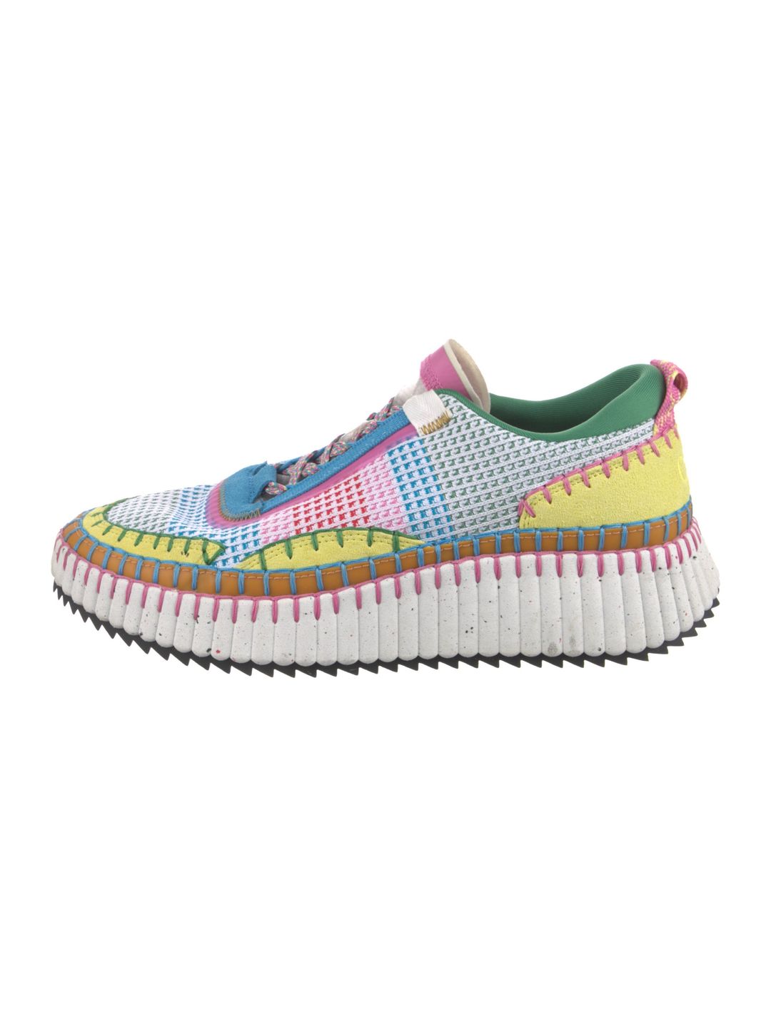 Chloé Colorblock Pattern Sneakers