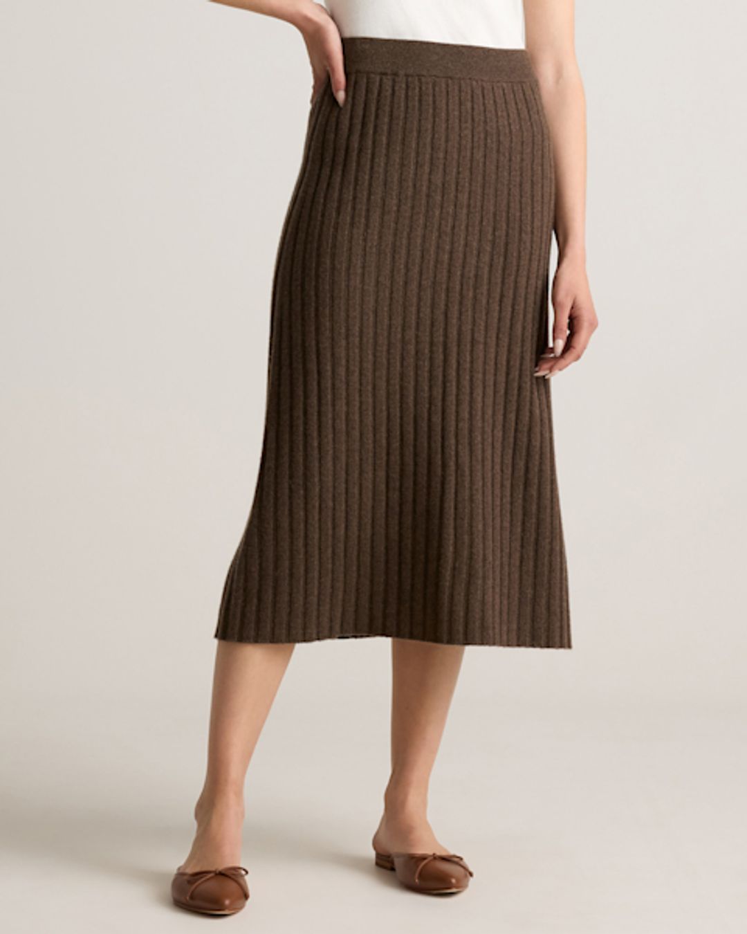 Mongolian Cashmere Midi Skirt #3