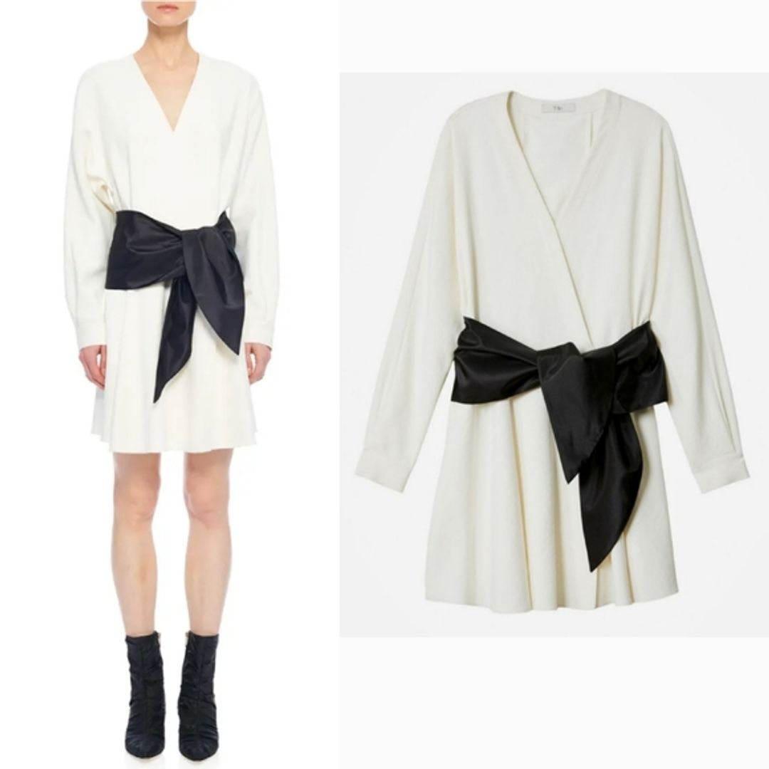 NWT Tibi Chalky Drape Dolman Tie Dress #2