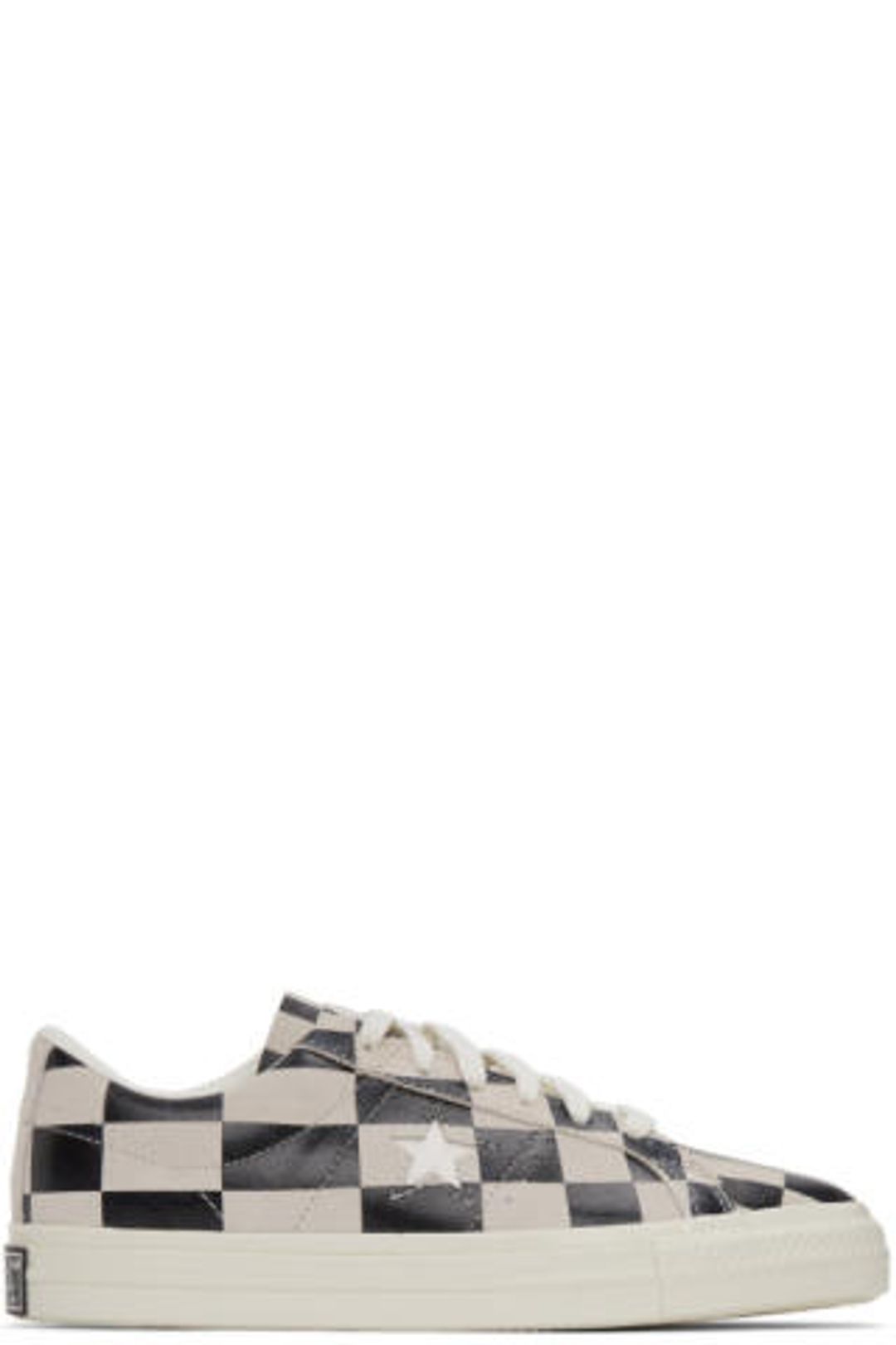 Black & White Check One Star Sneakers