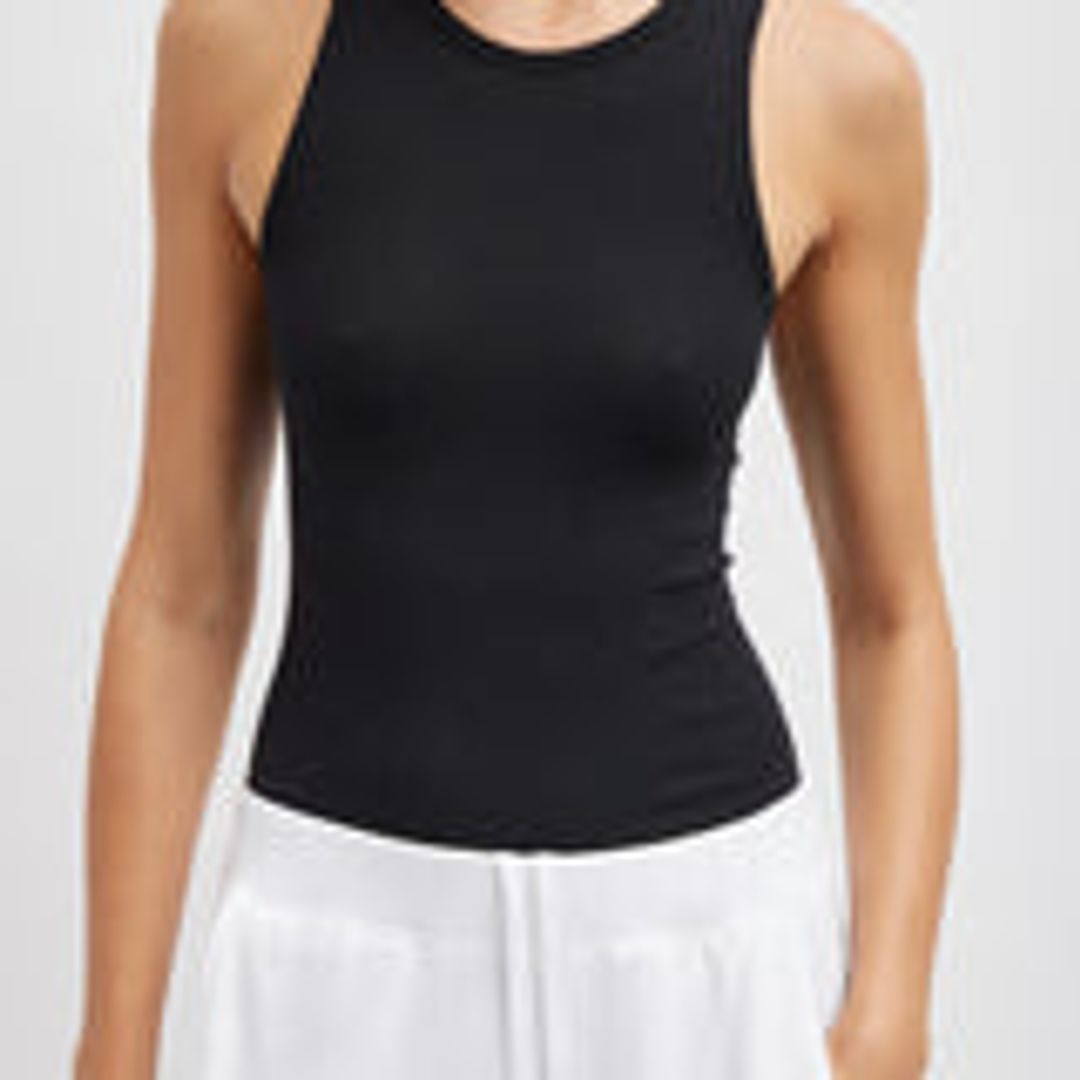 Circular Fine Rib T-Shirt Tank #7