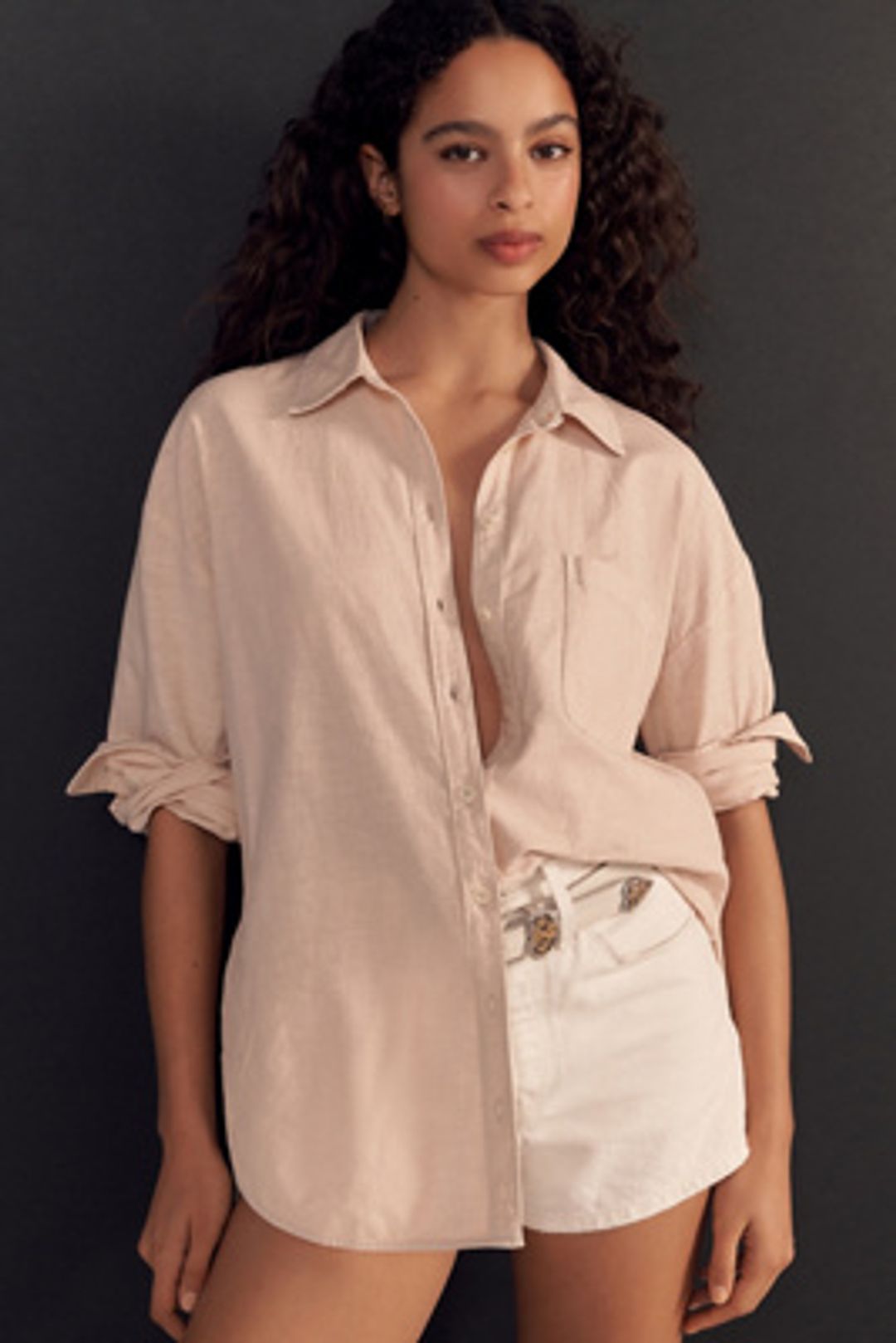 The Bennet Buttondown Shirt by Maeve: Linen Edition