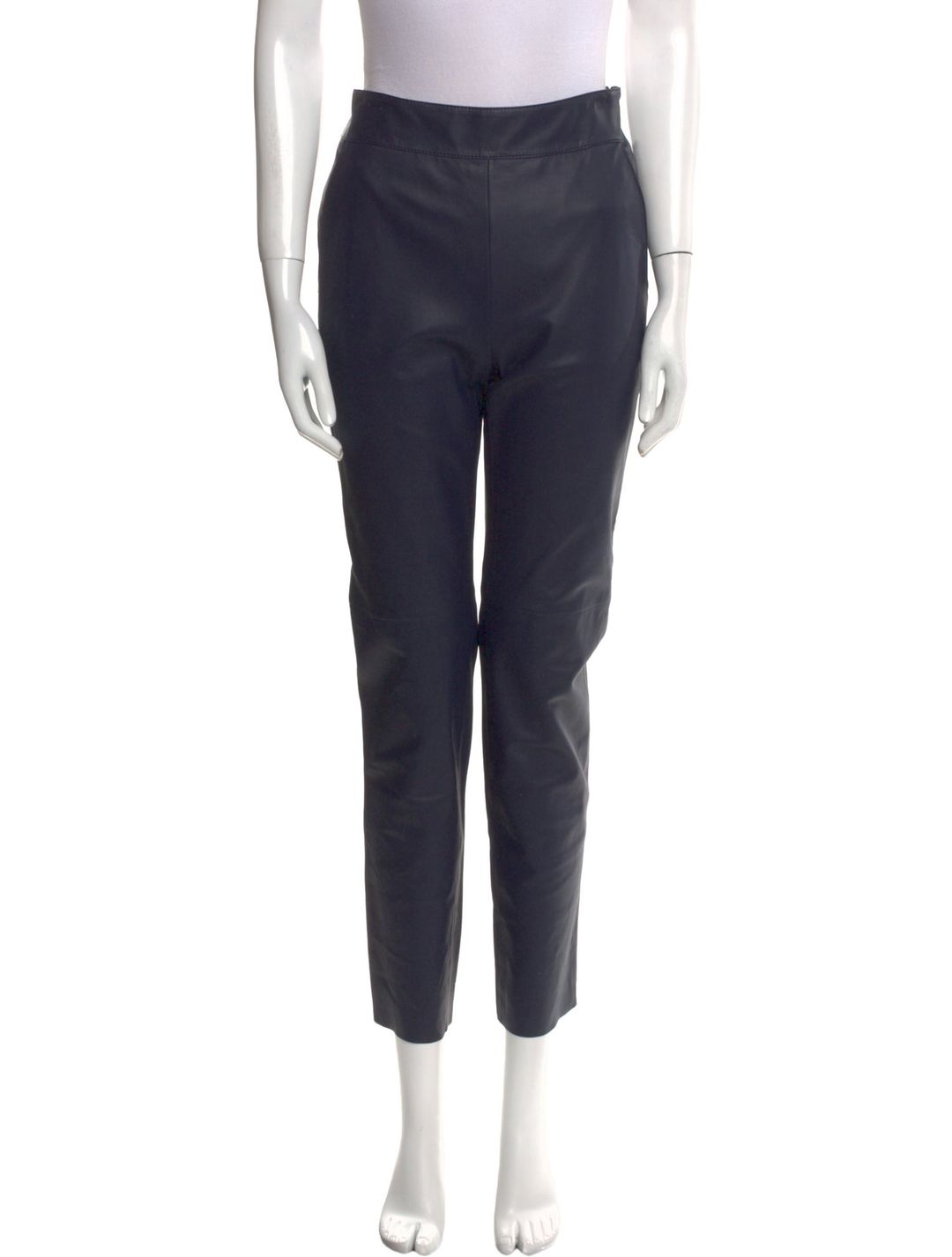 Escada Leather Skinny Leg Pants