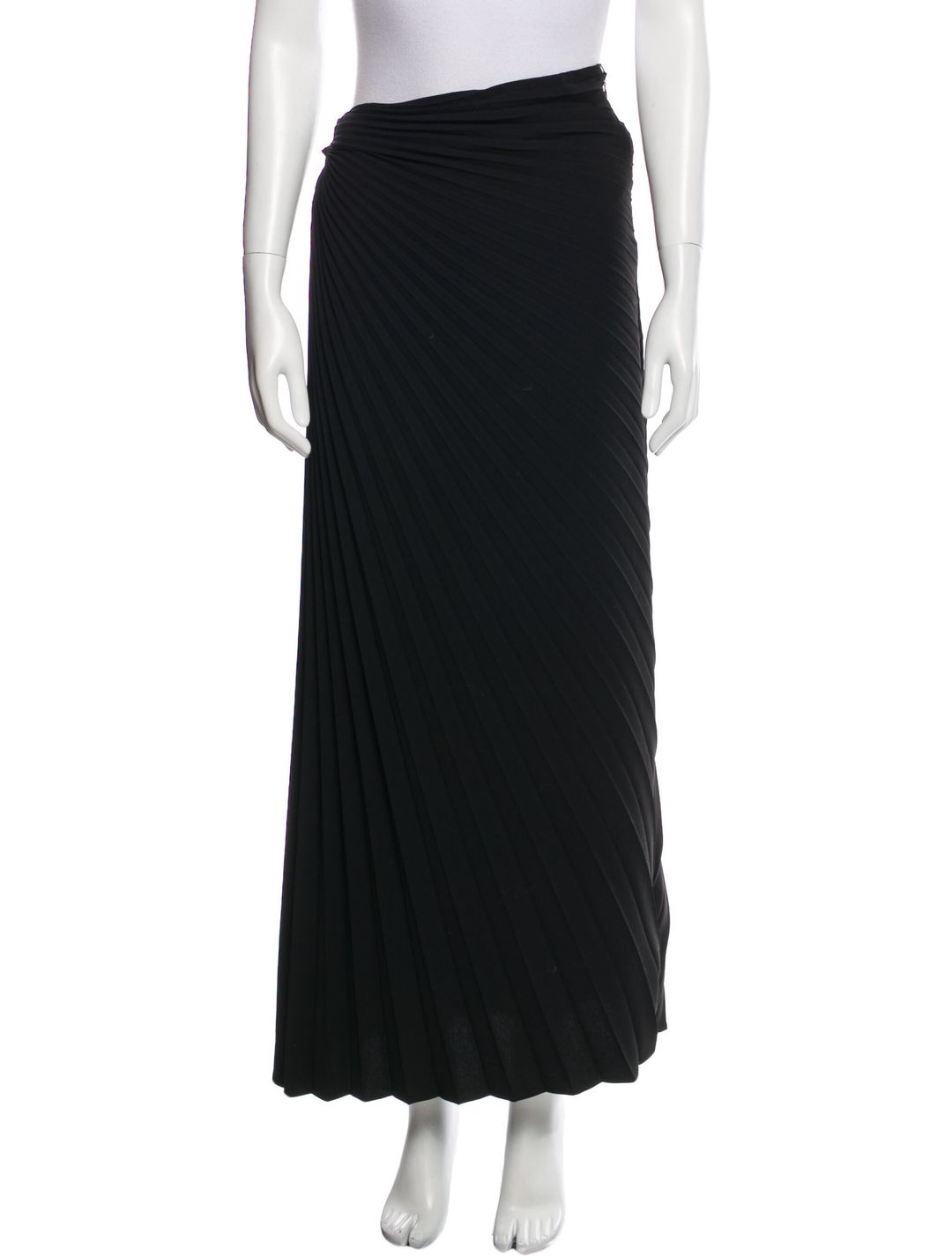 Pleated Accents Long Skirt