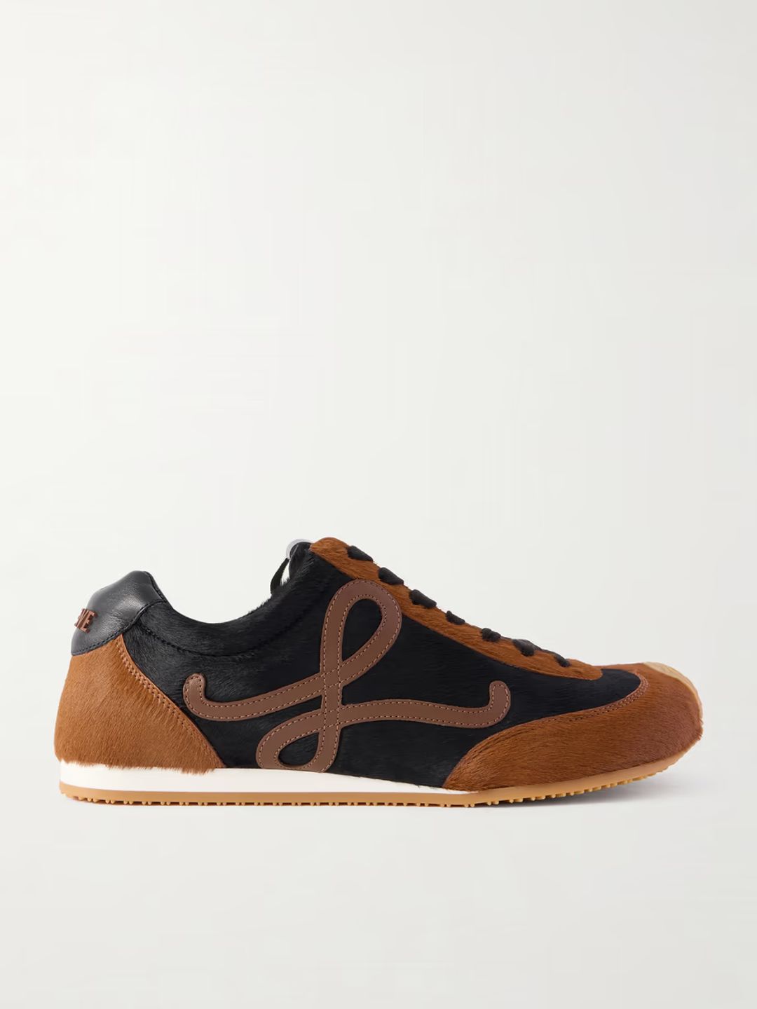 Ballet Runner 2.0 logo-appliquéd calf hair and leather sneakers
