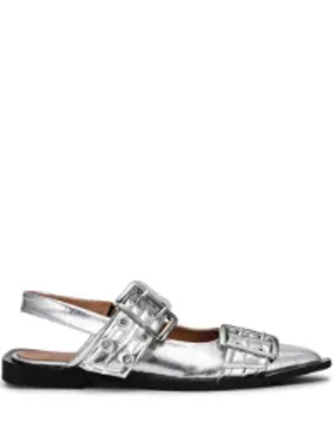 double-buckled ballerina shoes