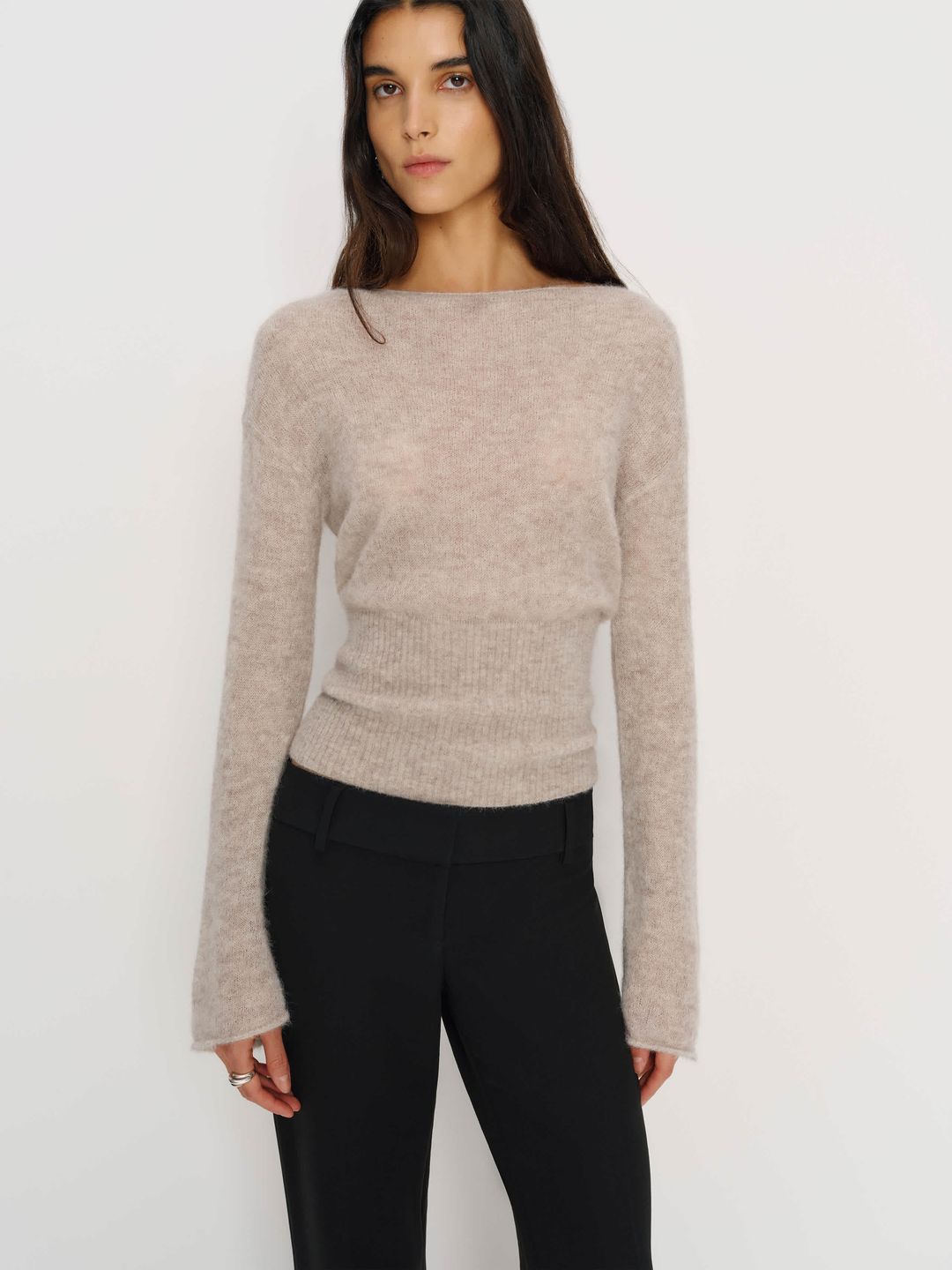Soren Sheer Alpaca Sweater Top